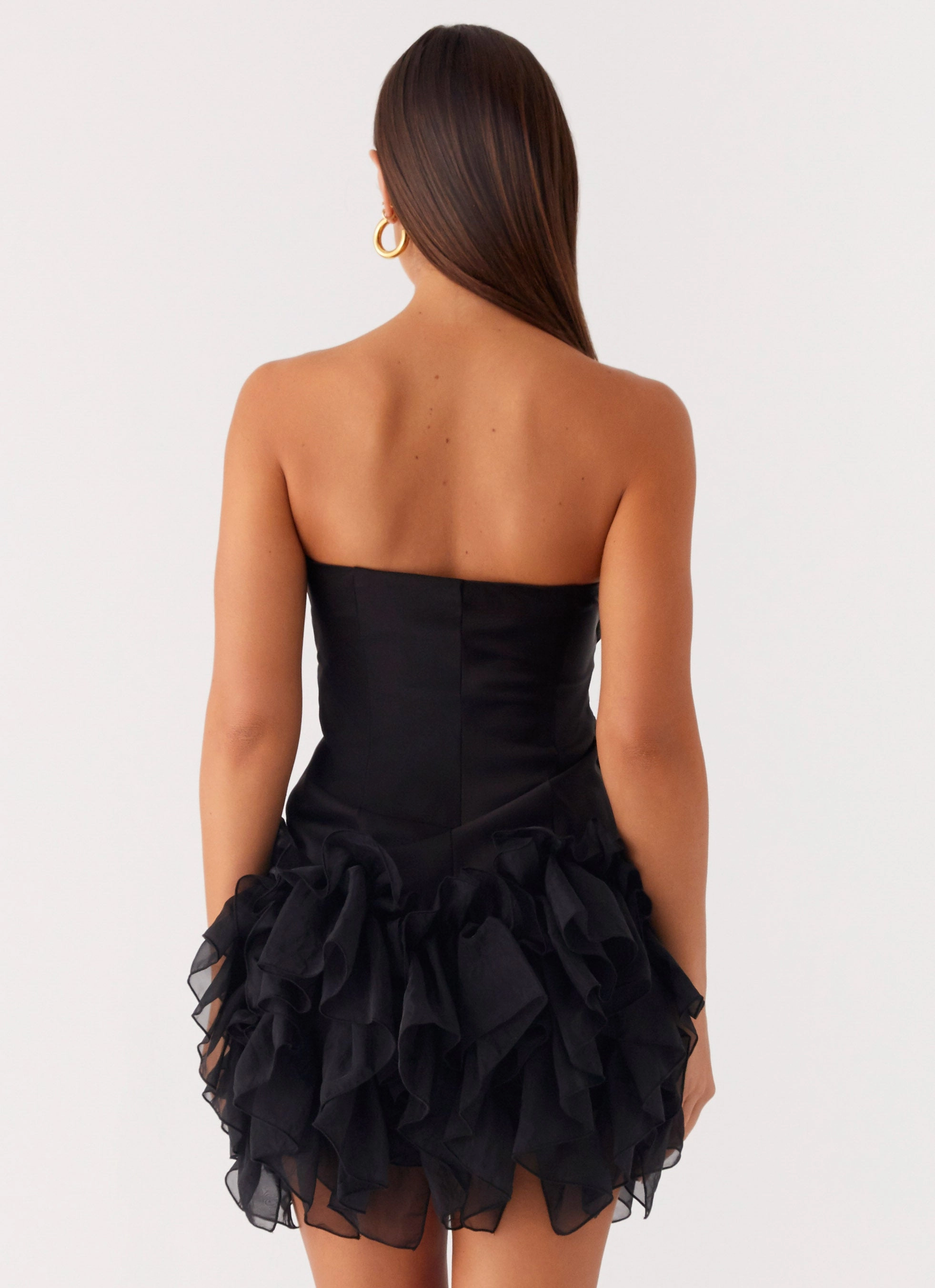 Metallic-Shine Arabian Nights Mini Dress - Black