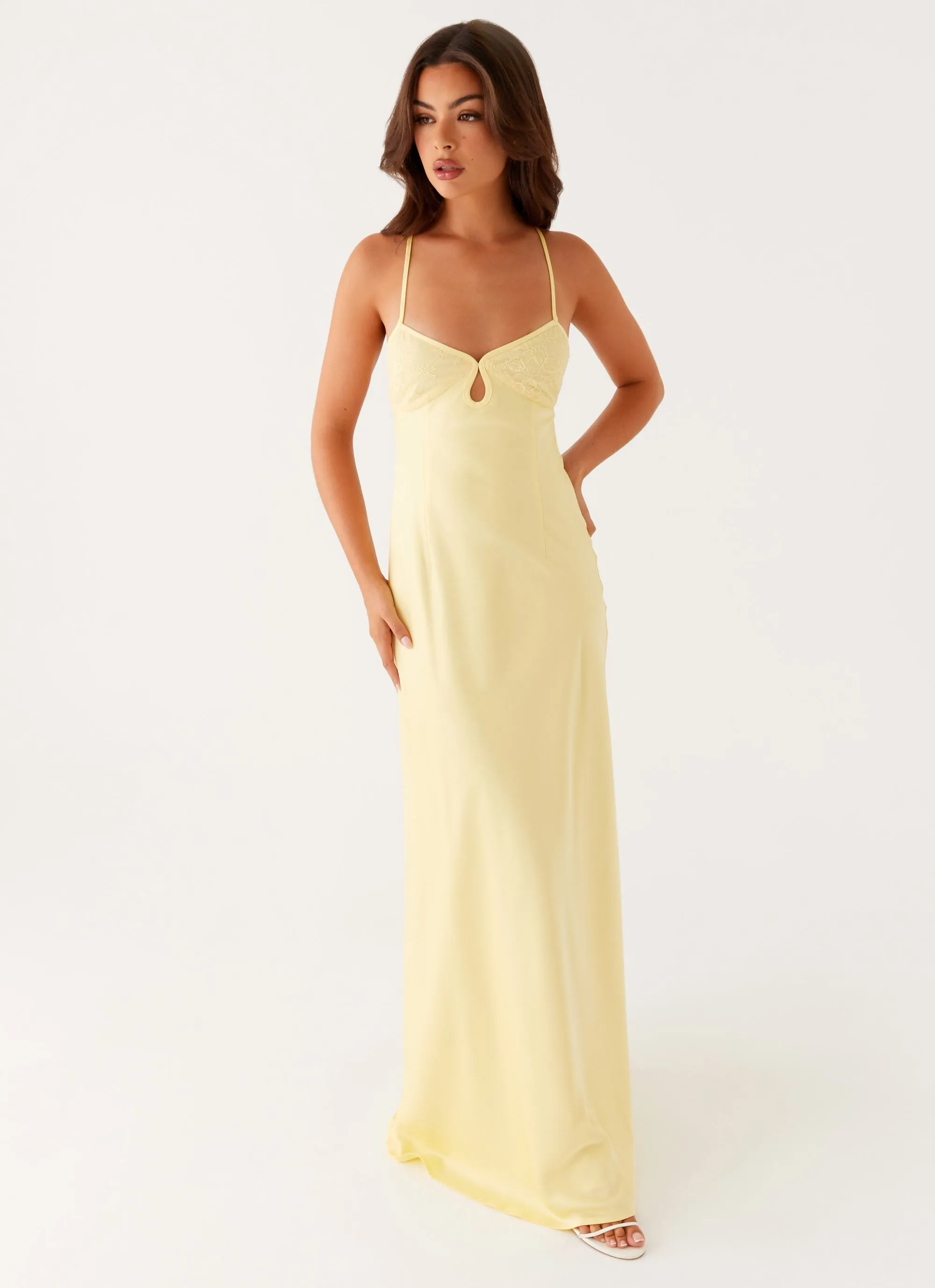 Joanie Maxi Dress - Yellow Sophisticated Style