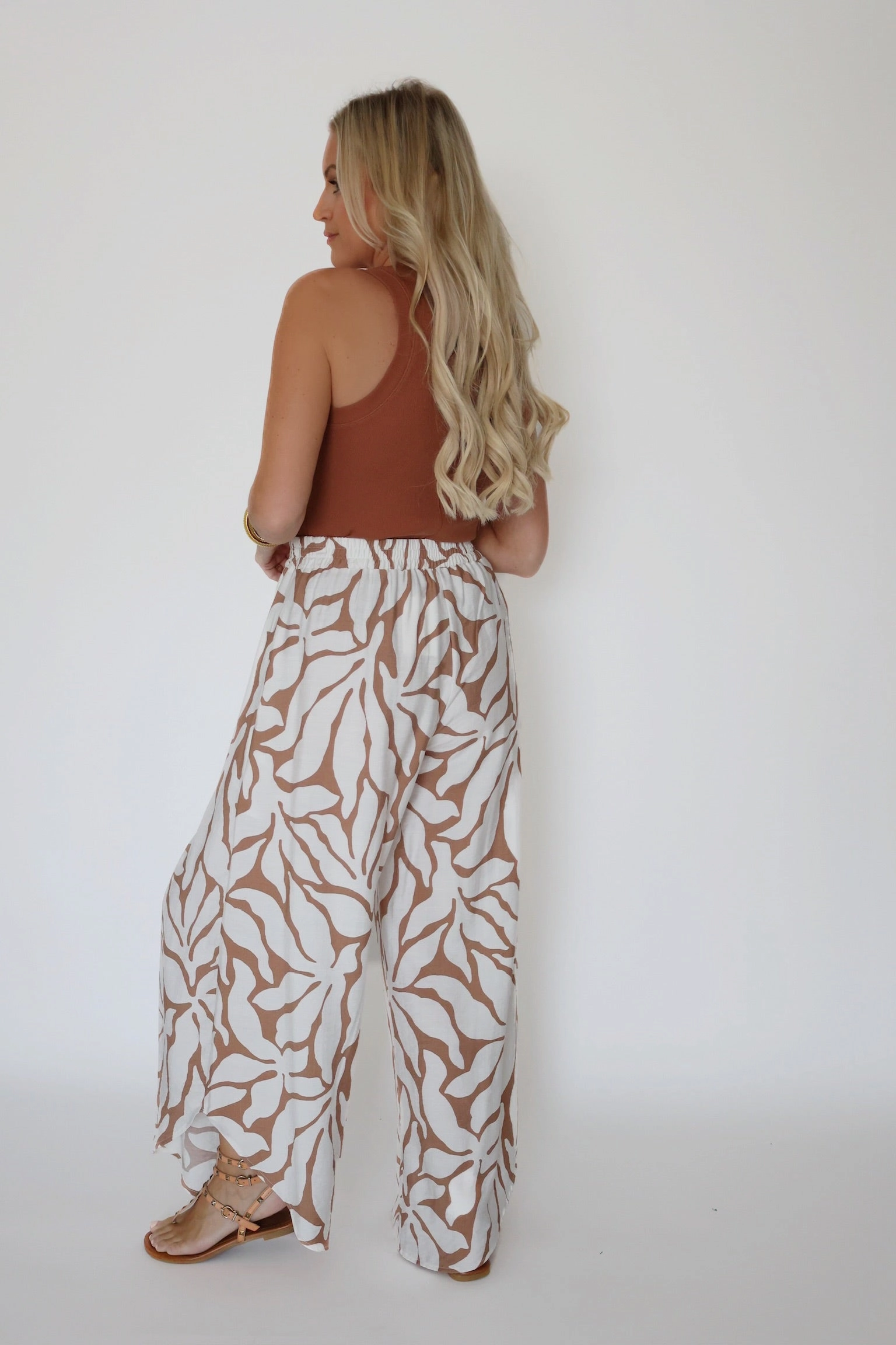 Sirena Rib Tank - Teakwood Yarn Dyed Stripes