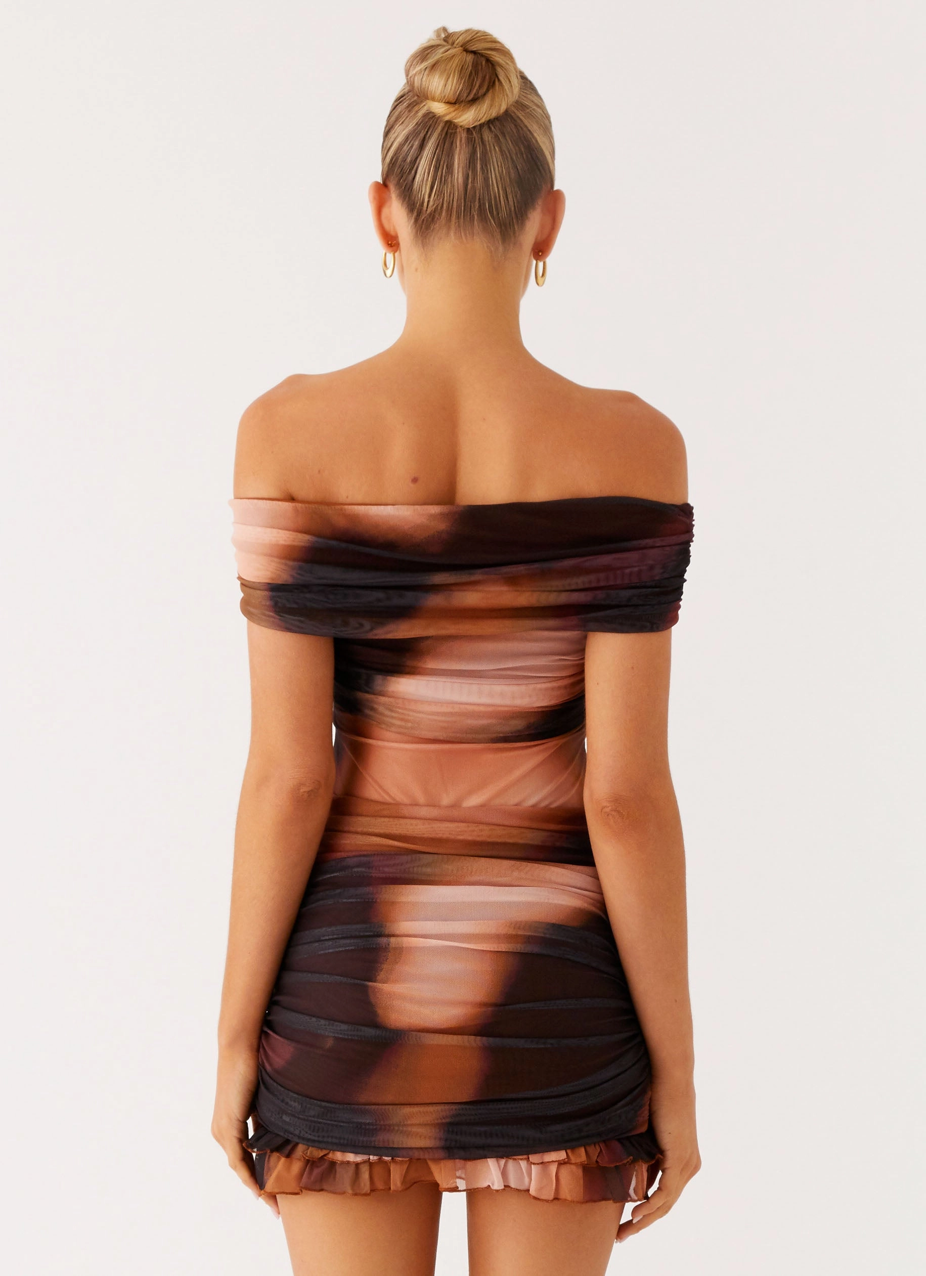 Frances Mini Dress - Black Gradient Gentle Fit Lightweight-Layer