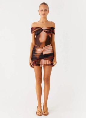 Frances Mini Dress - Black Gradient Vibrant Movement