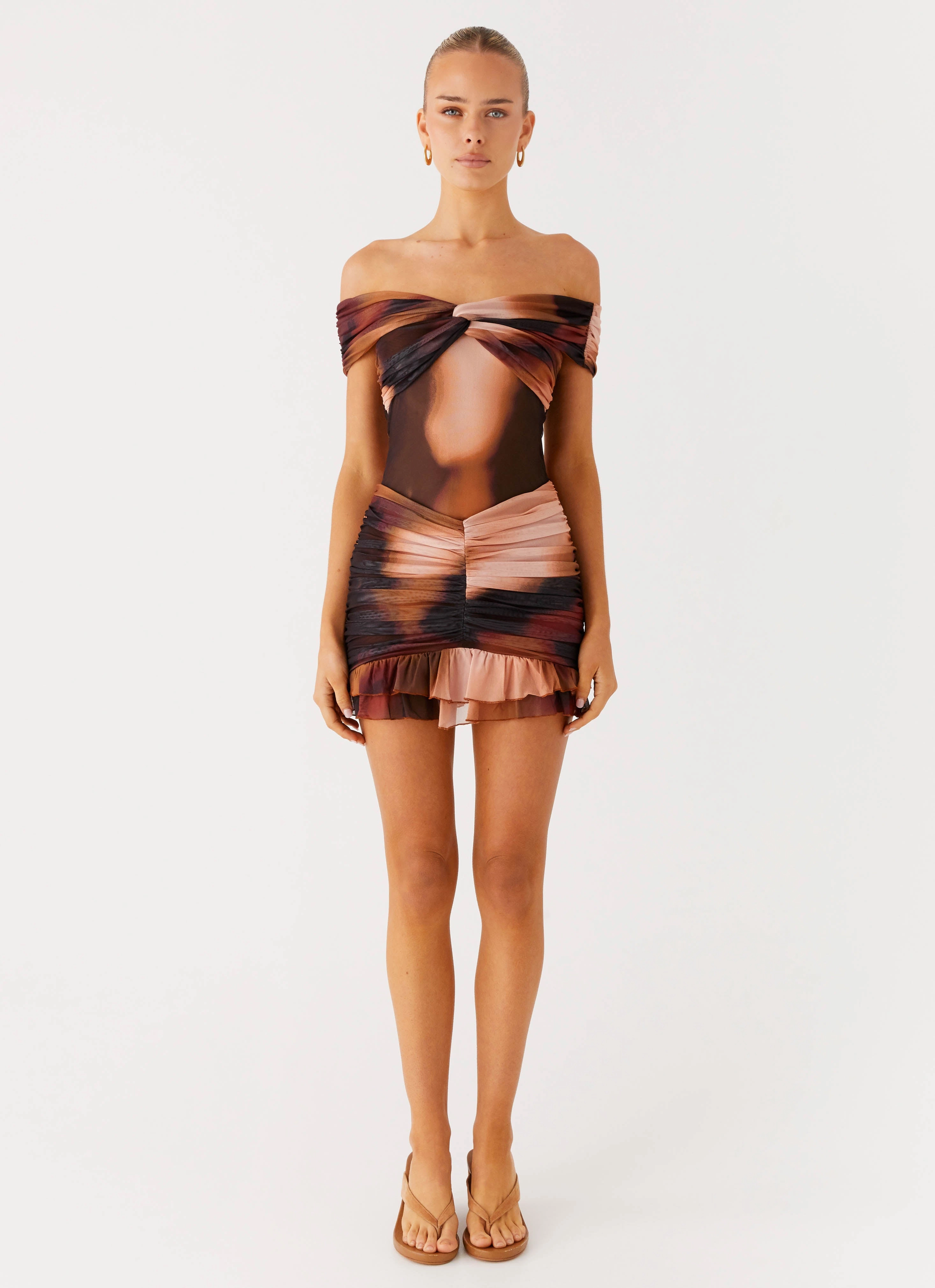 Frances Mini Dress - Black Gradient Vibrant Movement