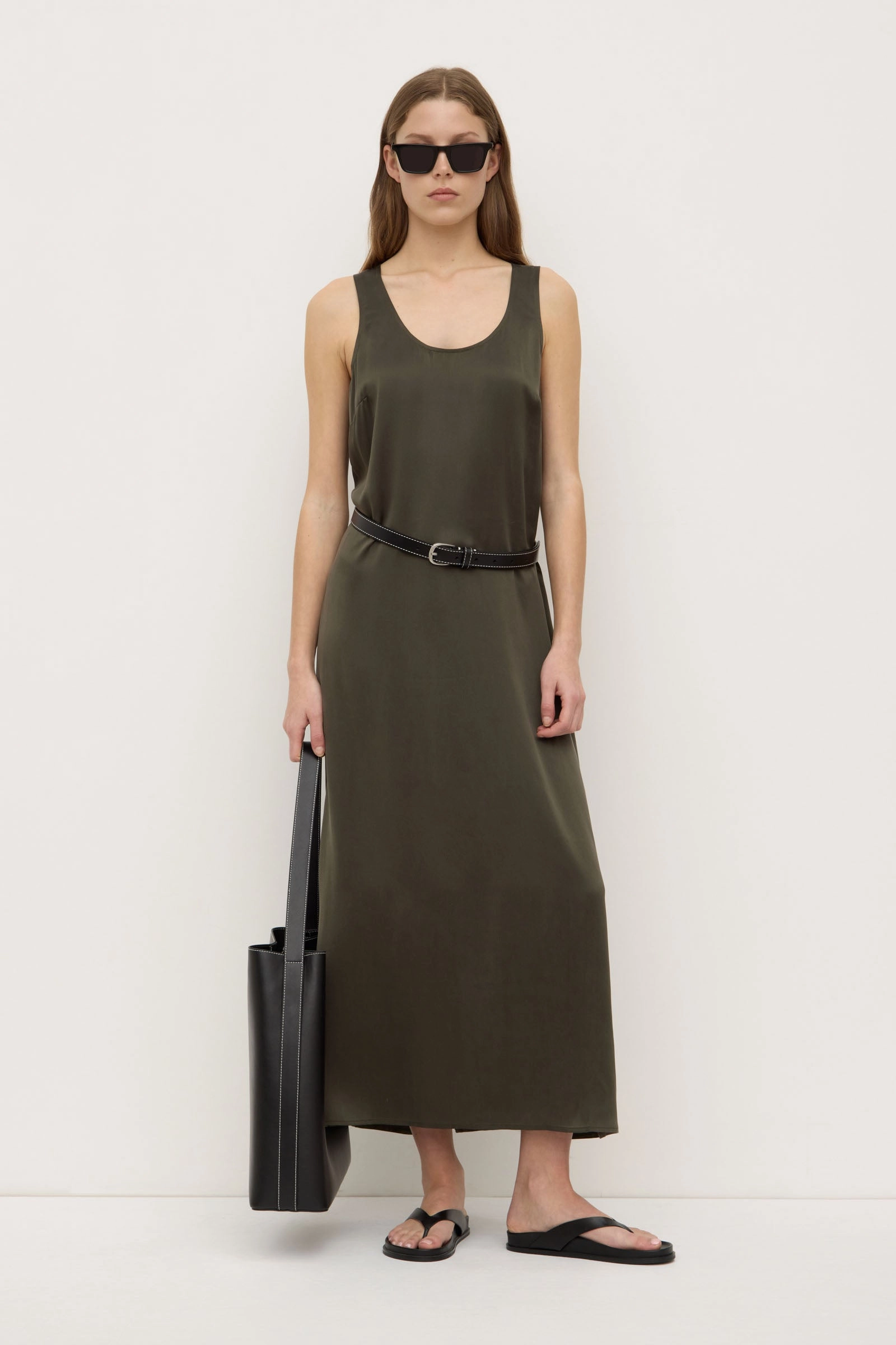 Pippa Silk Tank Dress Occasion Ready Layered Comfort