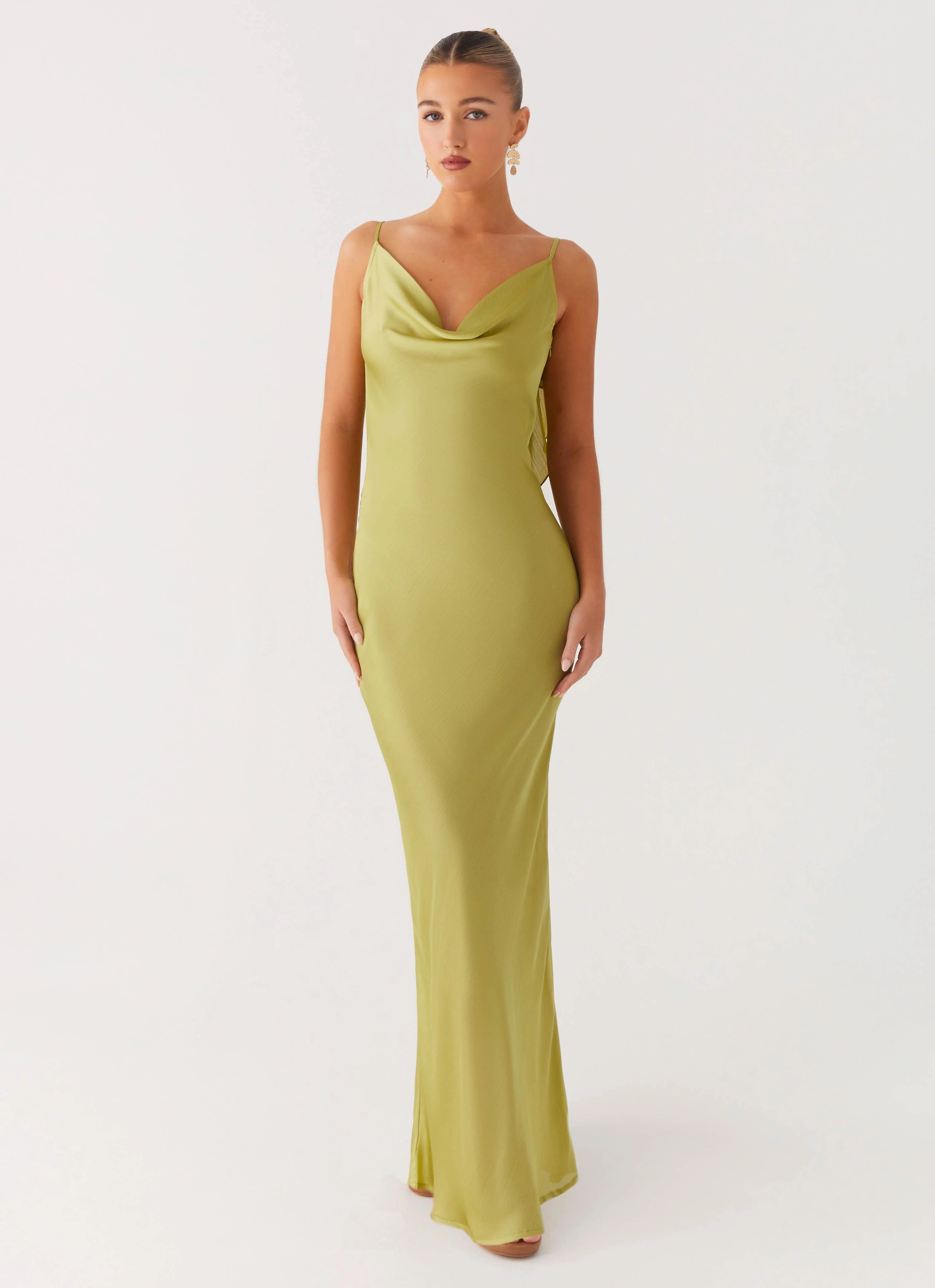 Jade Escape Maxi Dress - Lime Vibrant color Casual Essential