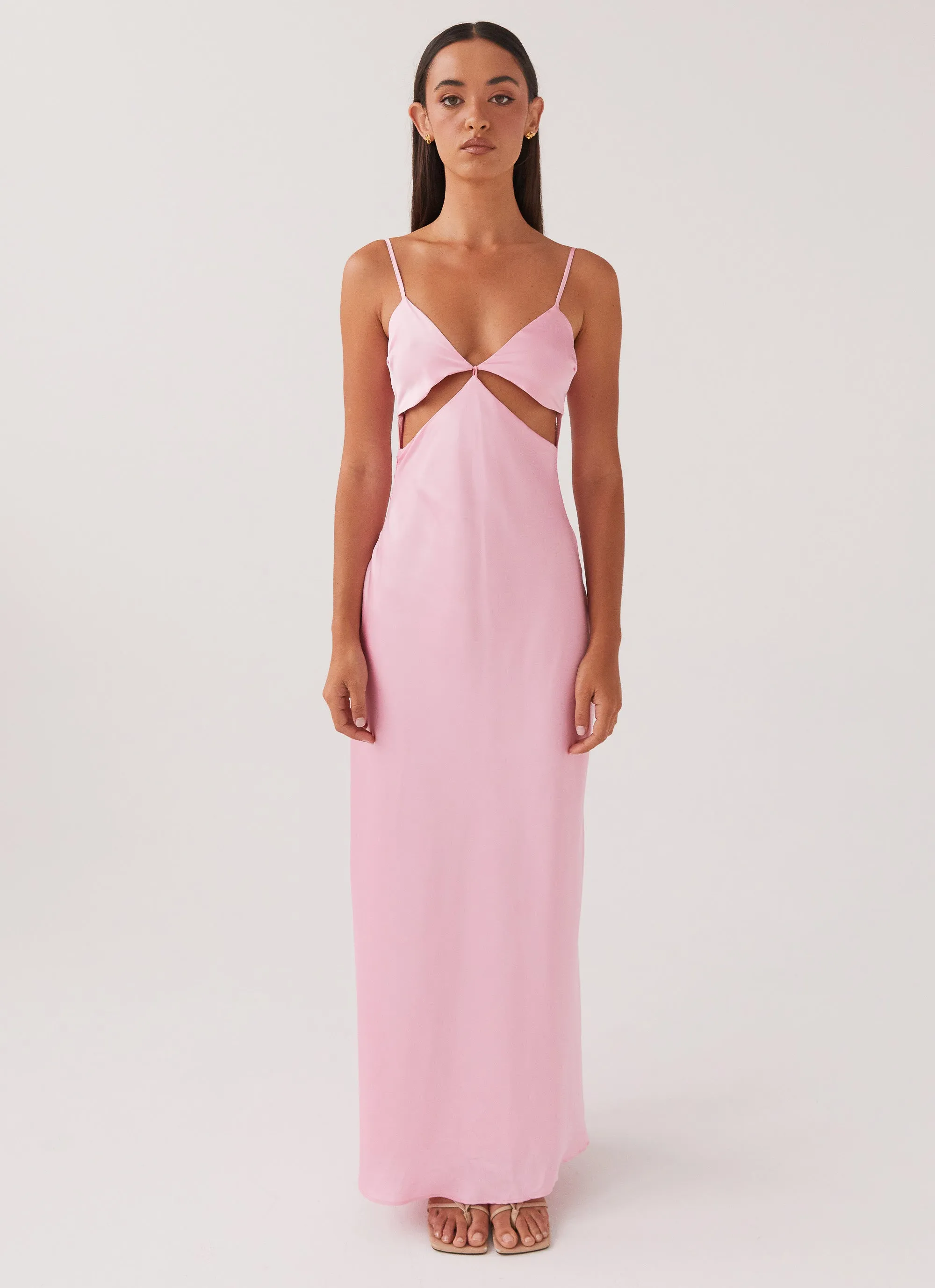 Pretty In Pink Maxi Dress - Rose Quartz High Density Weave