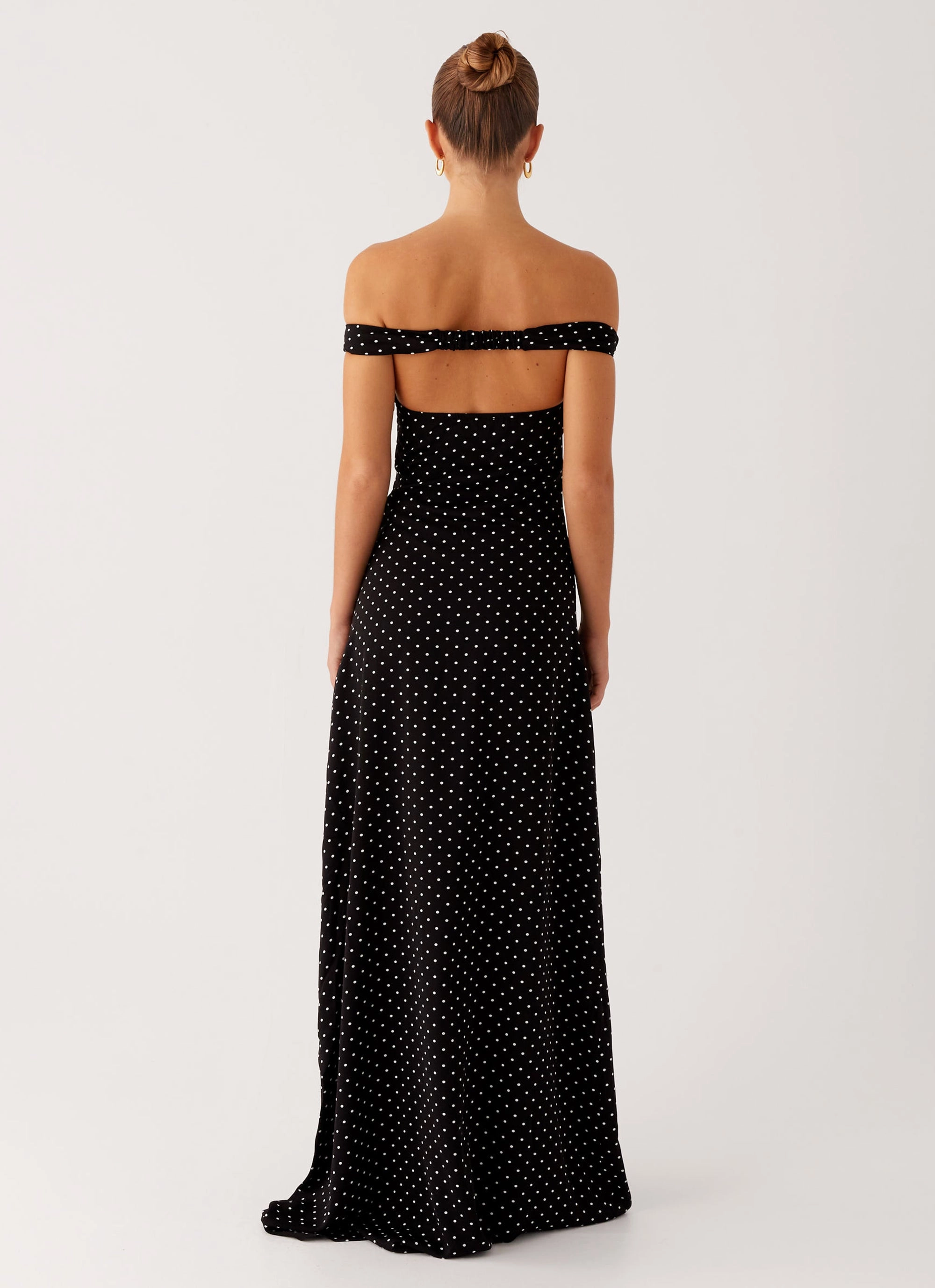 Melany Maxi Dress - Black Polka Dot Everyday Movement