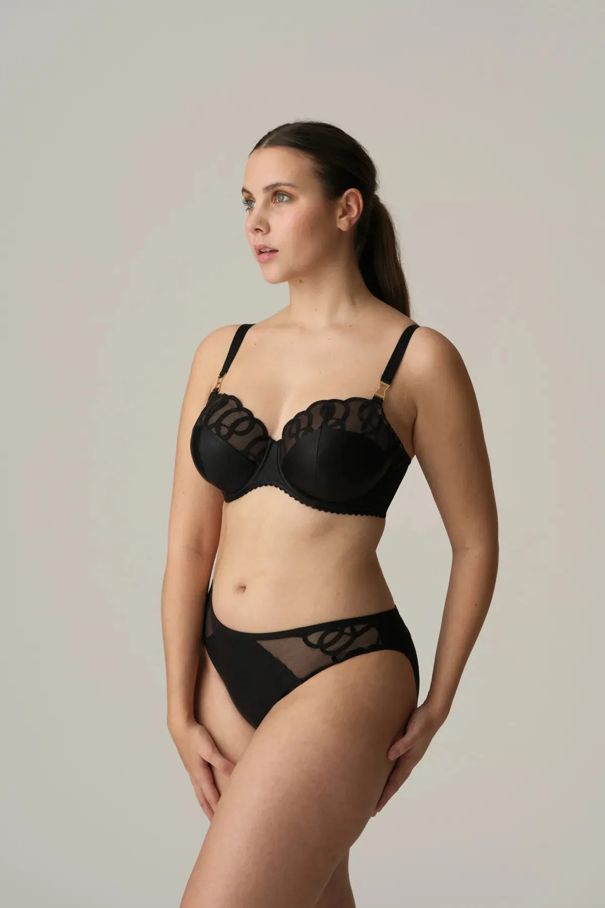 Prima Donna Padded Balcony Bra-Vallarta-Black