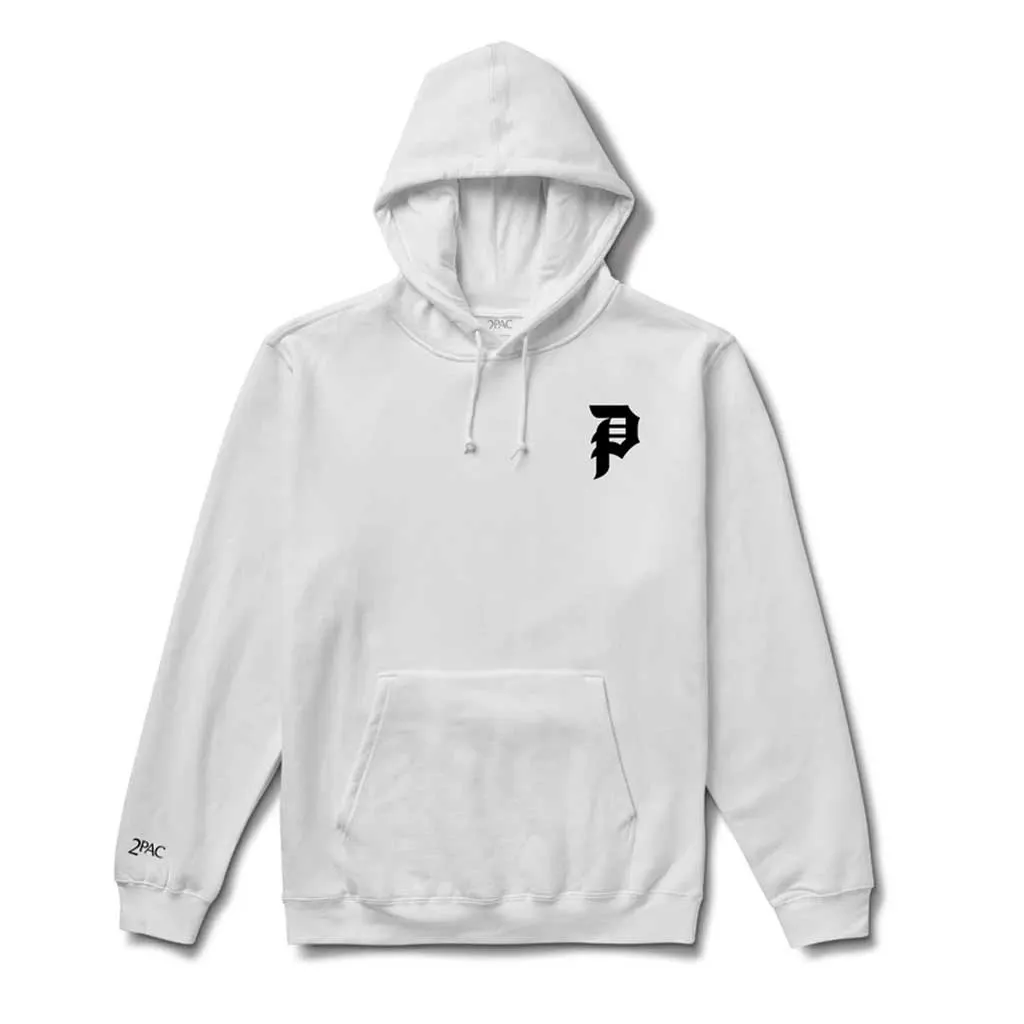 Primitive x Tupac Smoke Hood - White
