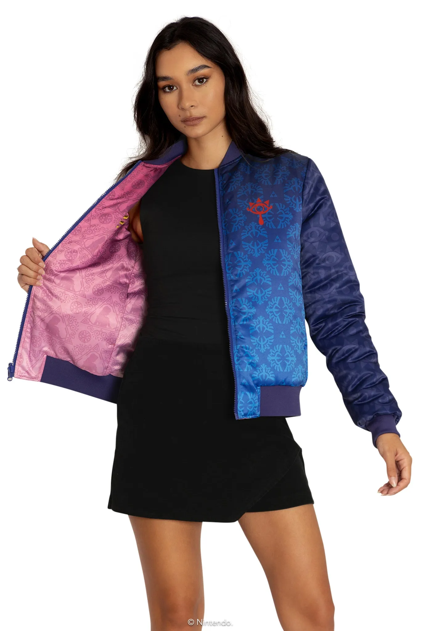 Princess Zelda And Sheik Reversible Bomber Jacket