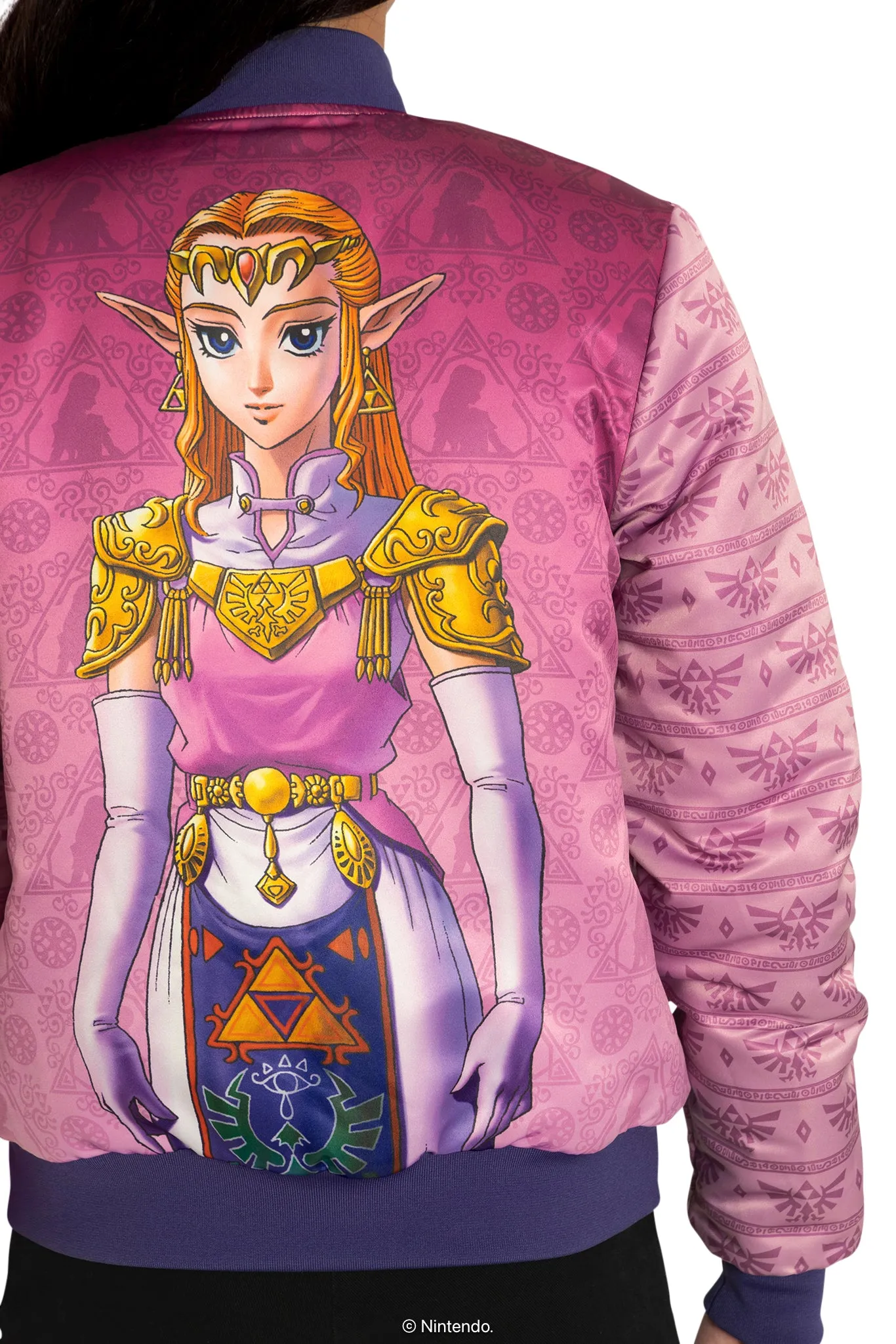 Princess Zelda And Sheik Reversible Bomber Jacket