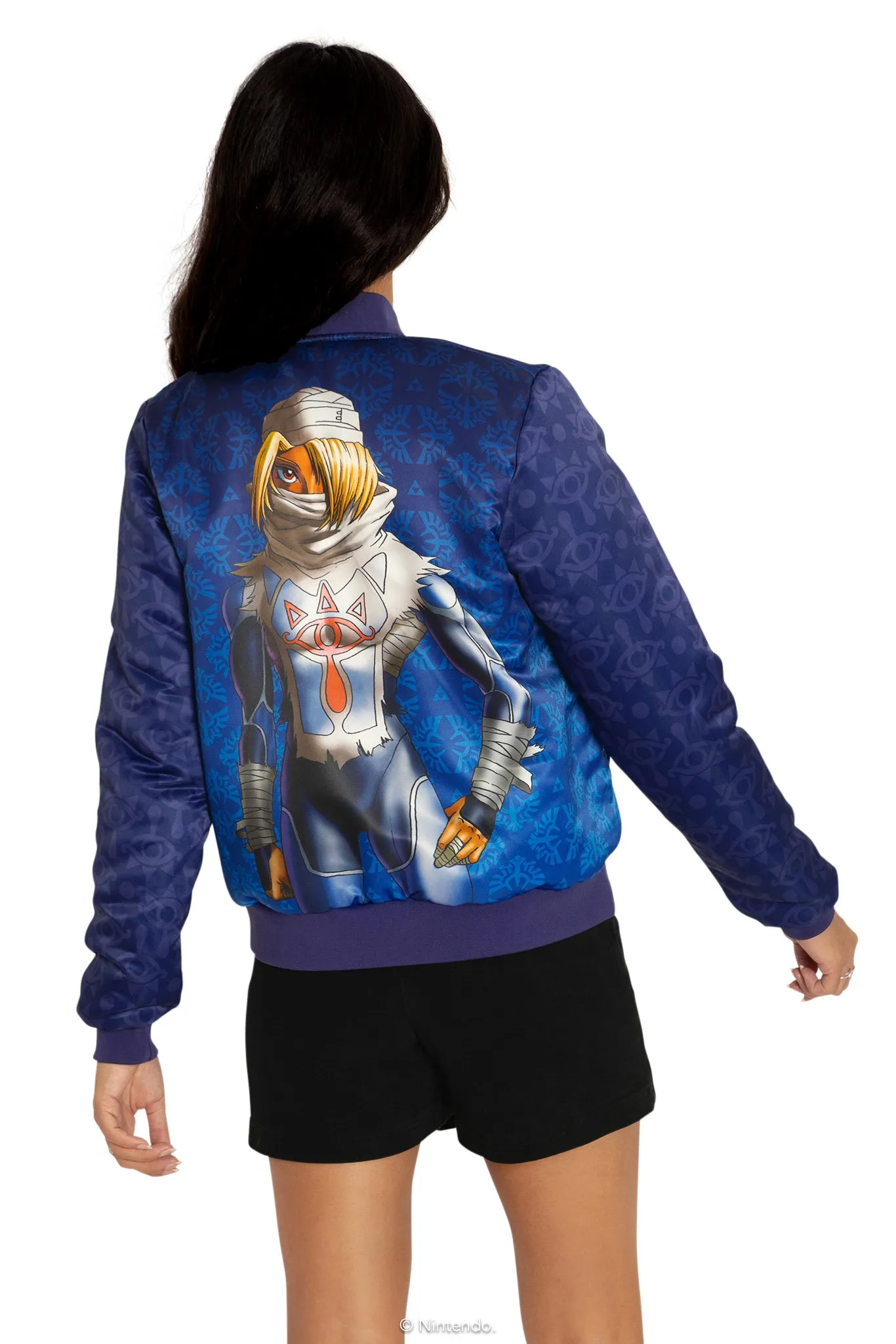 Princess Zelda And Sheik Reversible Bomber Jacket
