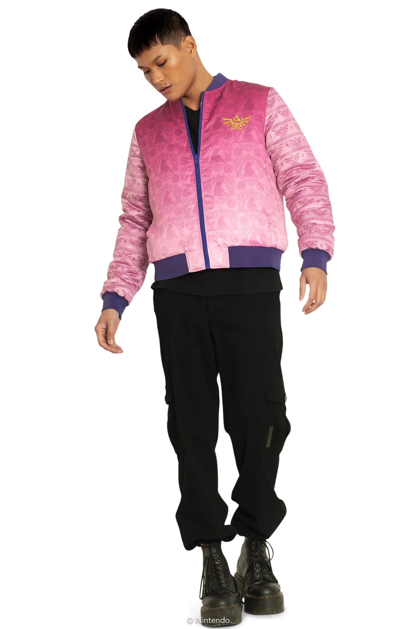 Princess Zelda And Sheik Reversible Bomber Jacket