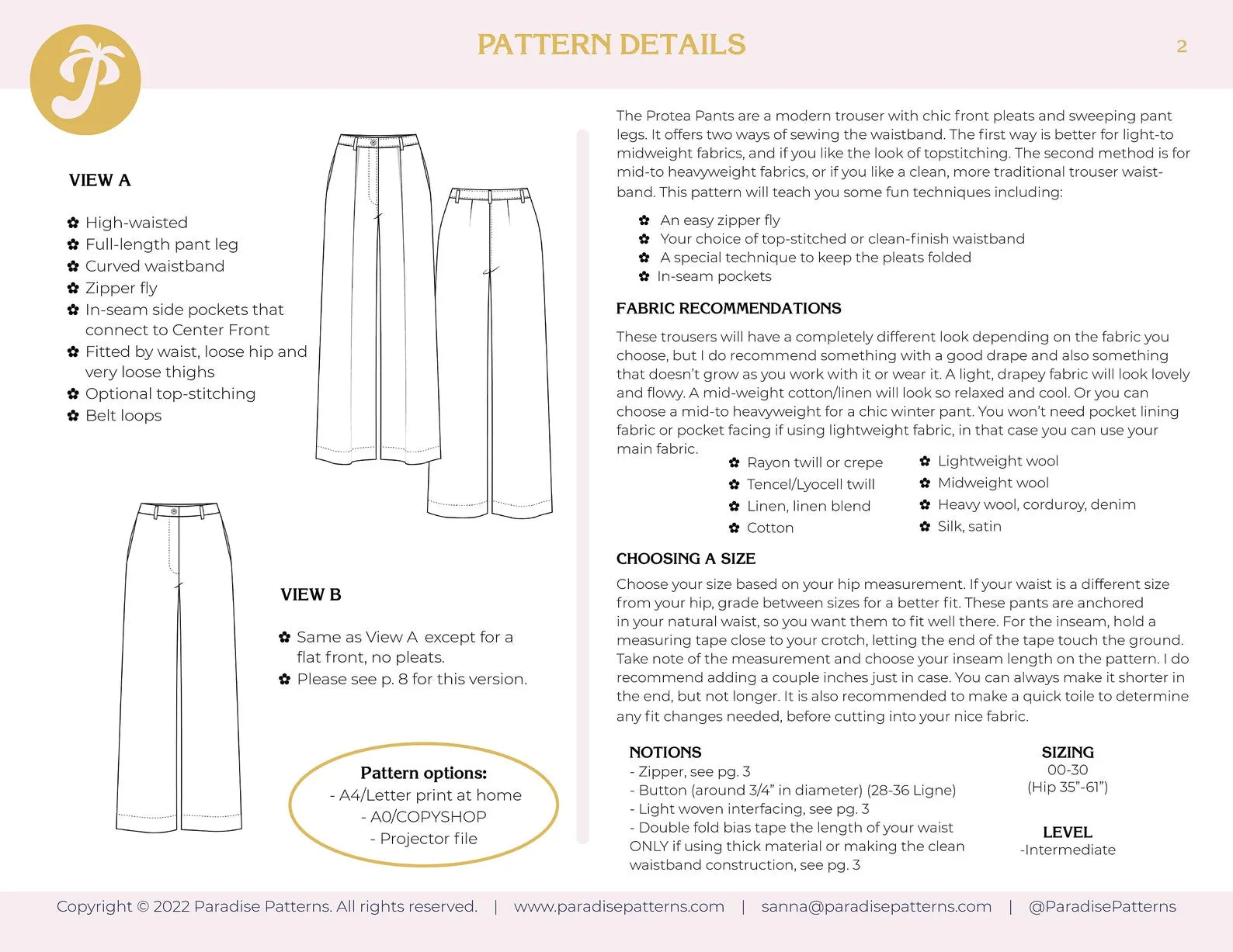Protea Pant