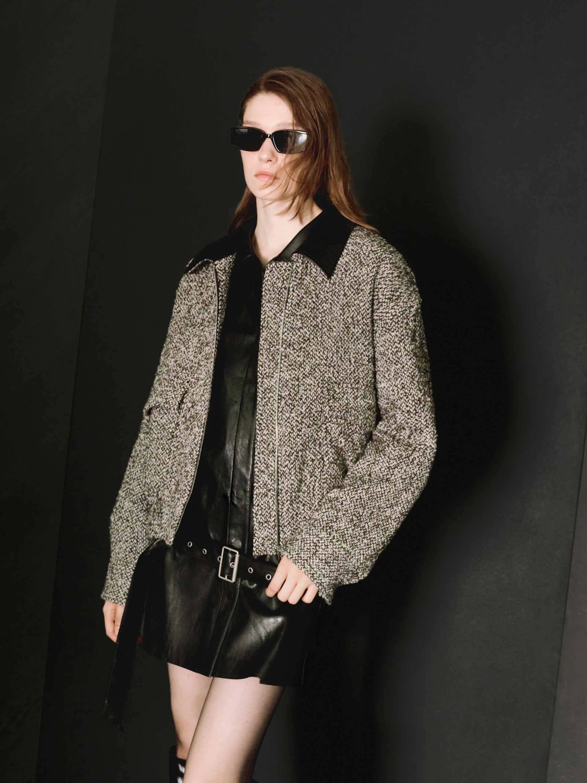 PU Collar Regular Jacket