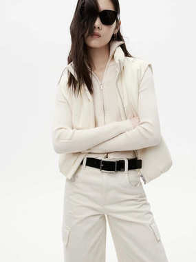 PU Leather Puffer Waistcoat PU Leather Puffer Waistcoat