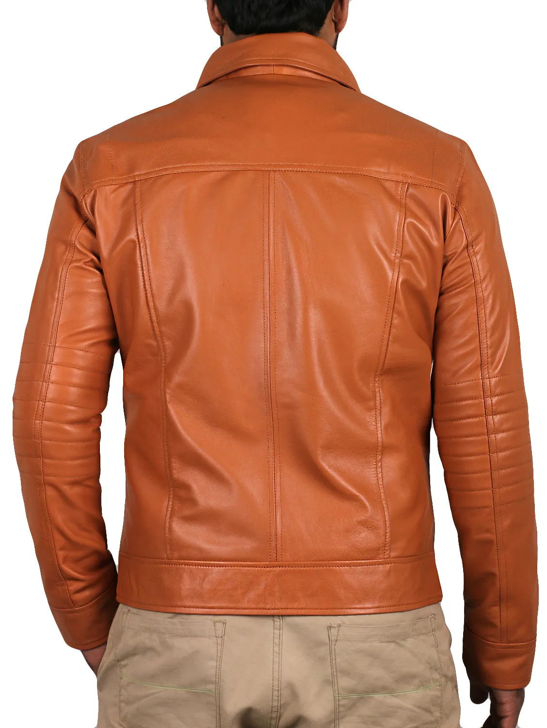 Quantara Maroon Aviator Leather Jacket