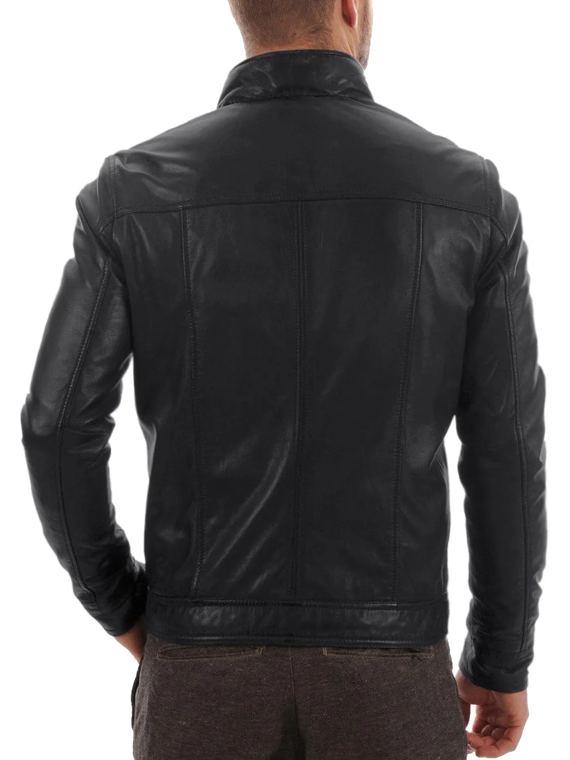 Quantara Maroon Aviator Leather Jacket