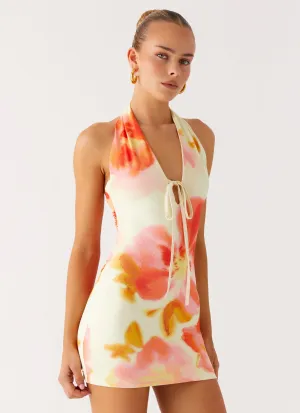 Quick-Dry Know You Better Mini Dress - Mimosa Blossom Know You Better Mini Dress - Mimosa Blossom Sustainable production
