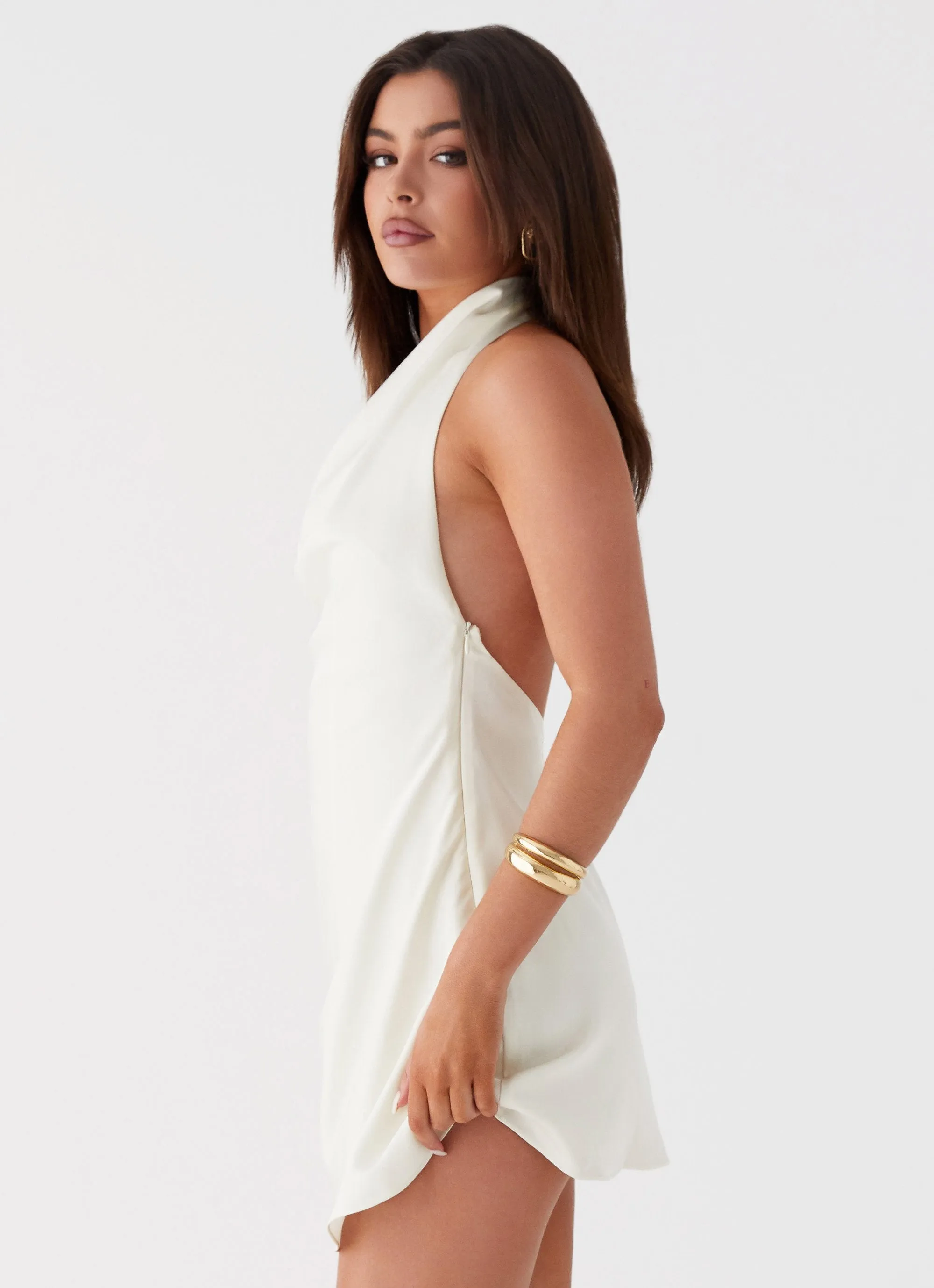 Sonelle Mini Dress - Ivory Sustainable fashion Trendy designs
