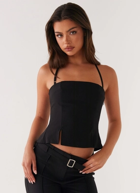 Activewear Top AntiMicrobialLining Dawny Top - Black