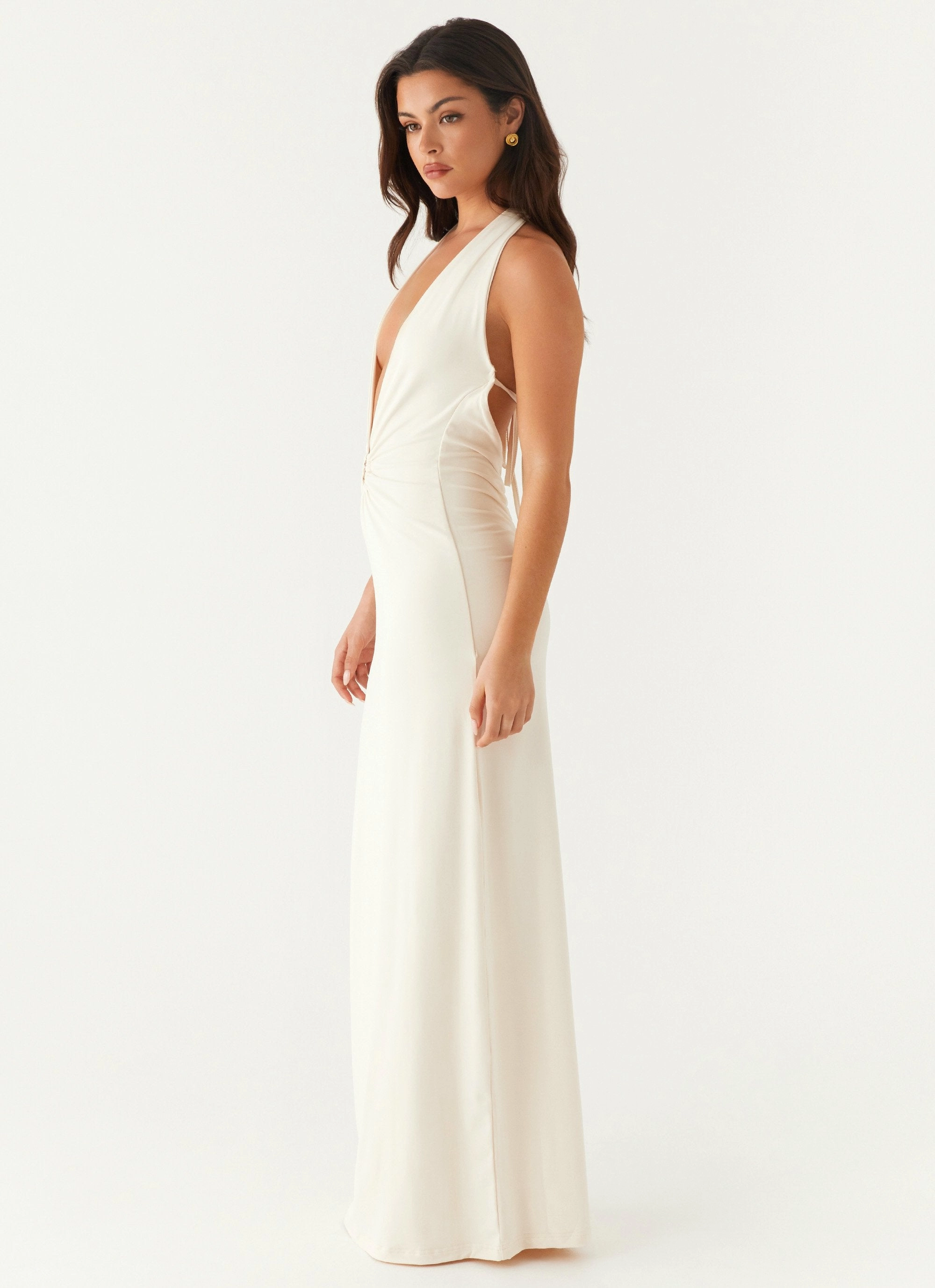 Practical work-to-play piece Walk Grace Dominica Maxi Dress - Ivory