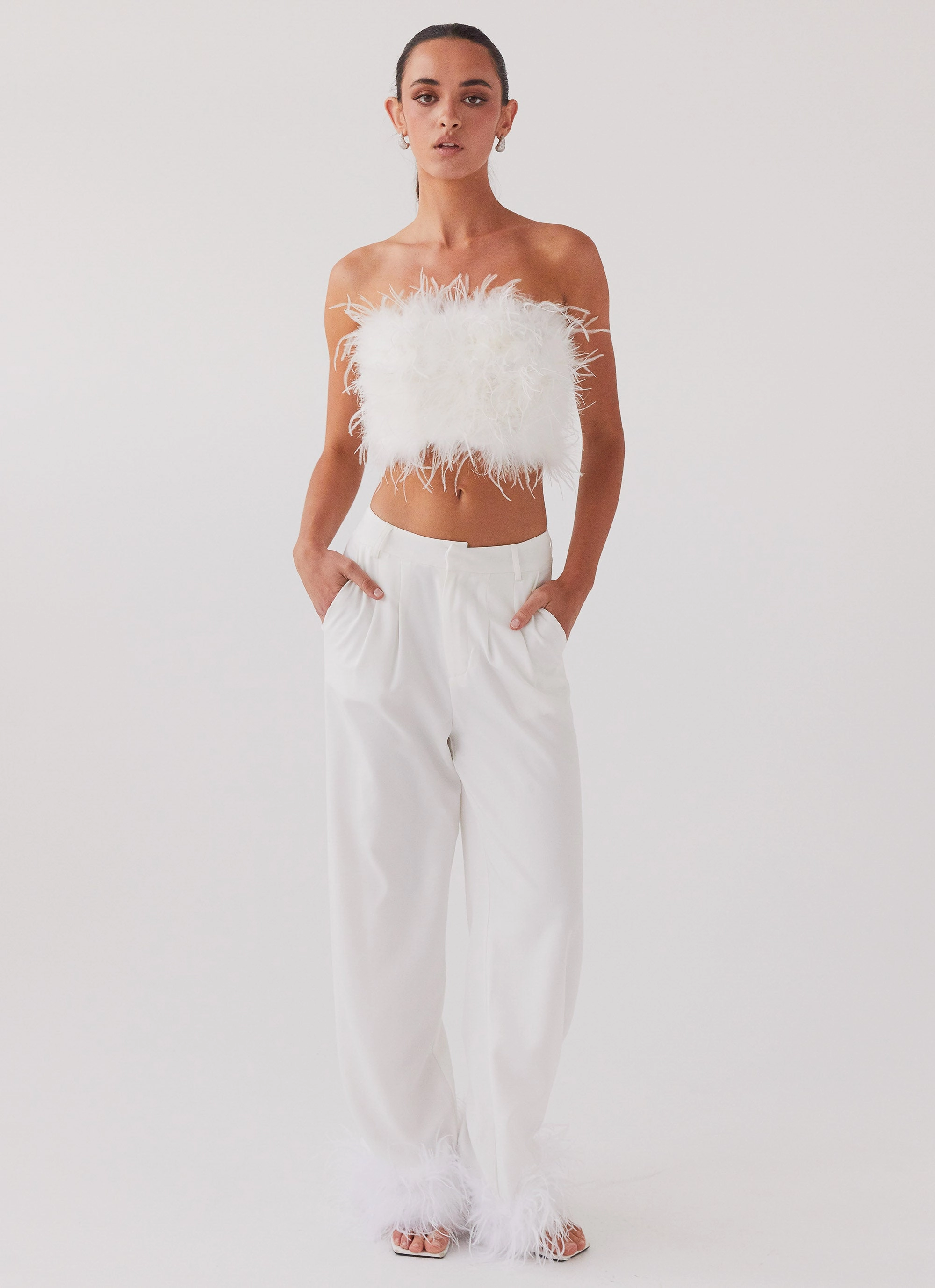 Shake It Off Feather Pants - Snow Travel Ready Core Style