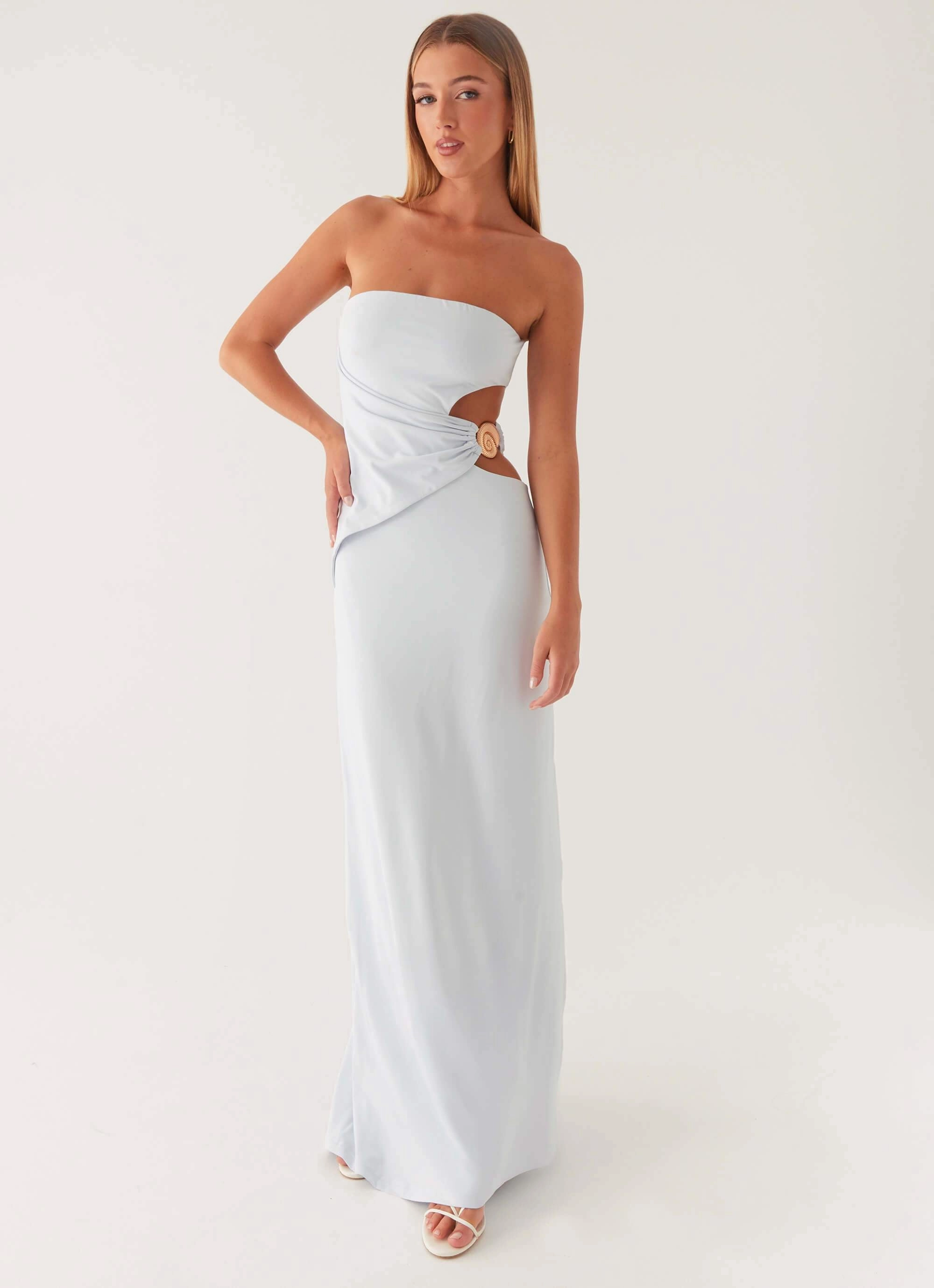 Studio Style Style Blend Anetta Maxi Dress - Pale Blue