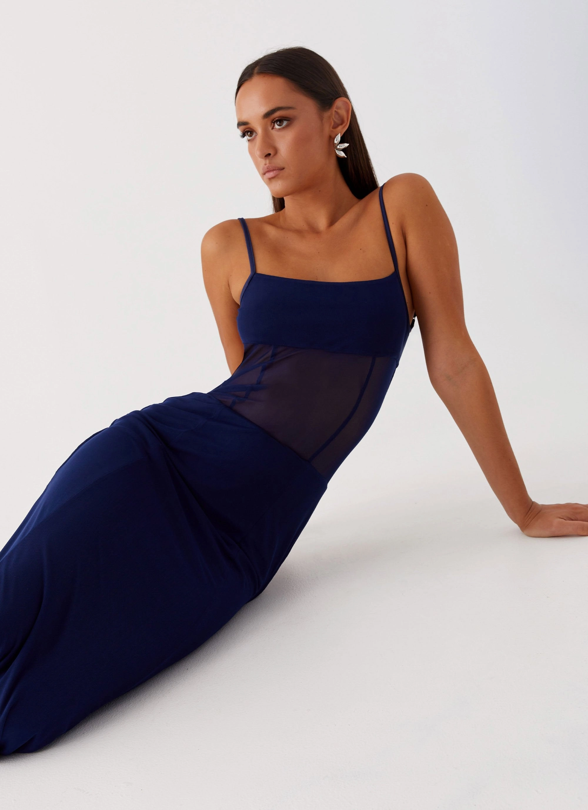 Miranda Maxi Dress - Navy spring fashion Body Fit