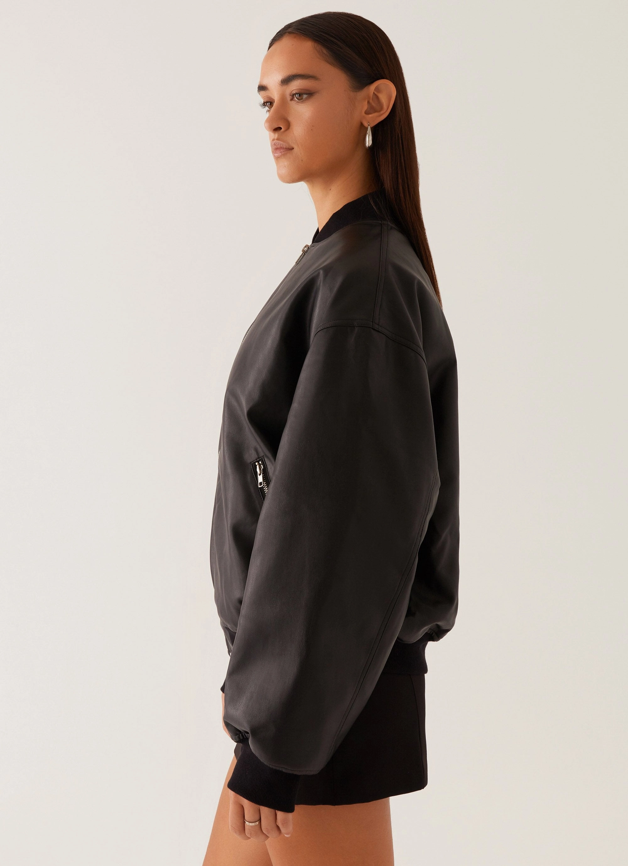 Lincoln Bomber Jacket - Black Wind Blocking Fabric BondedSeams