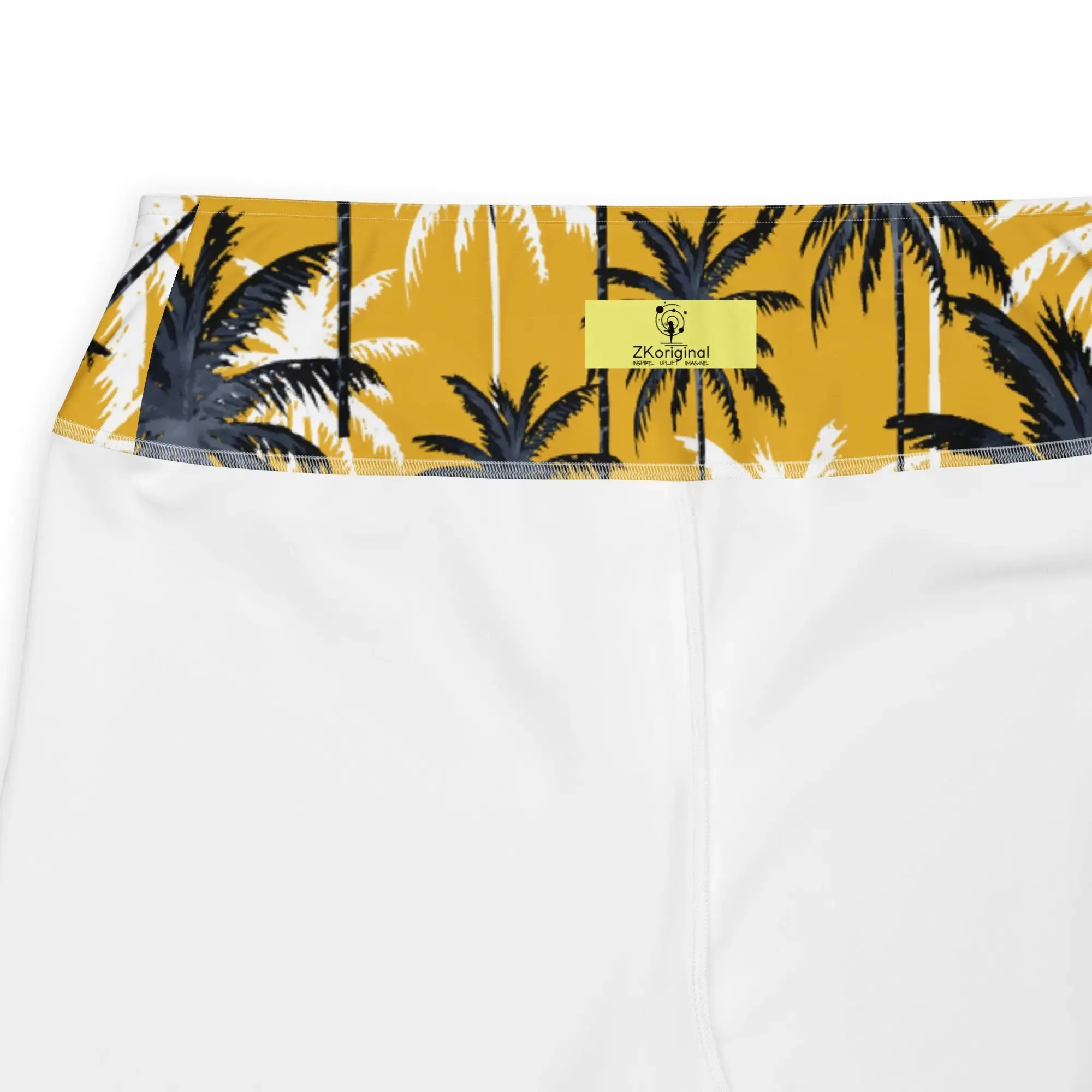 "Cat Lovers" Collection - Palms and Cat Print Plus Size Leggings