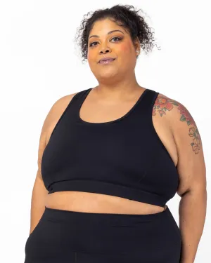 Racerback Sports Bra | Black