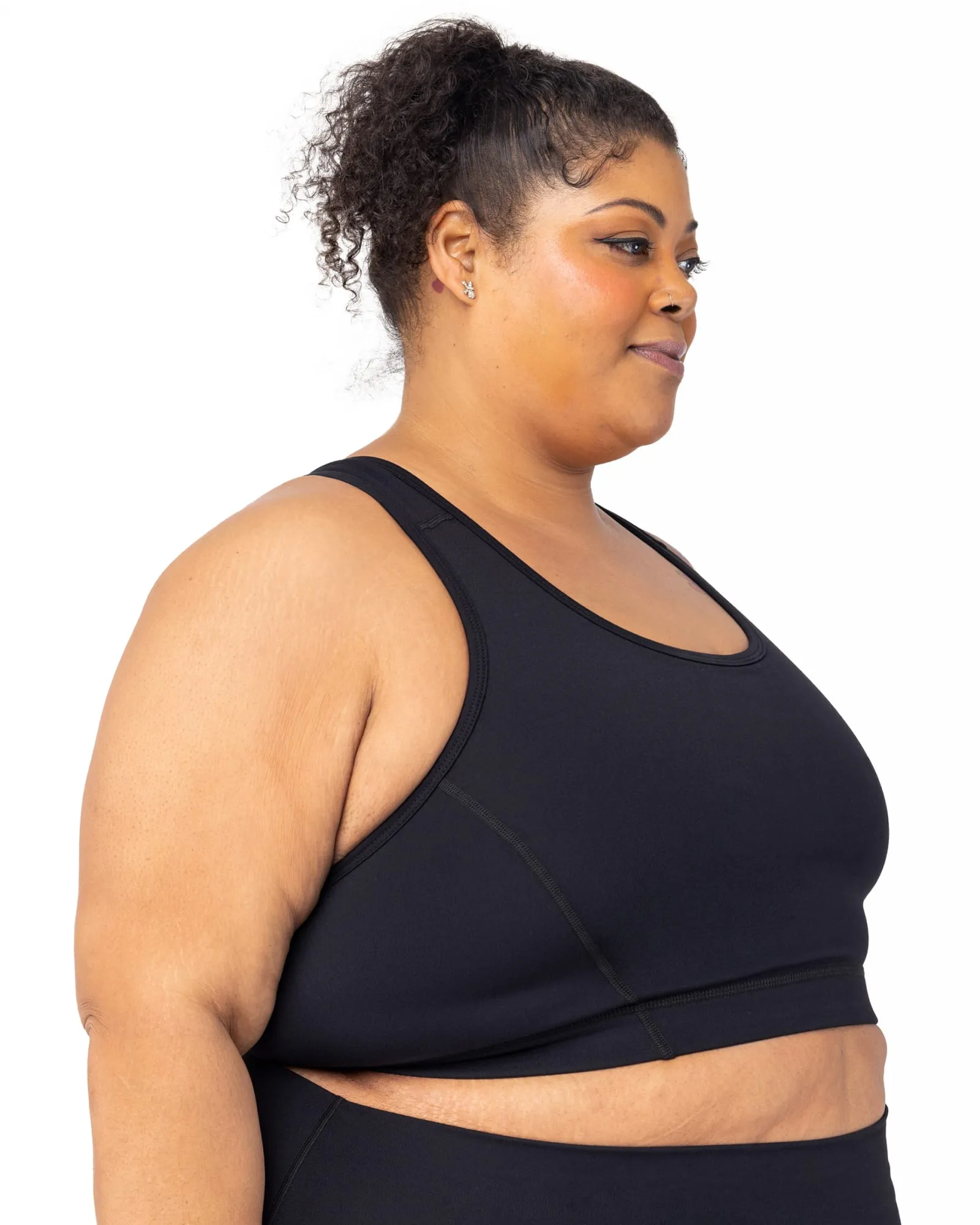 Racerback Sports Bra | Black