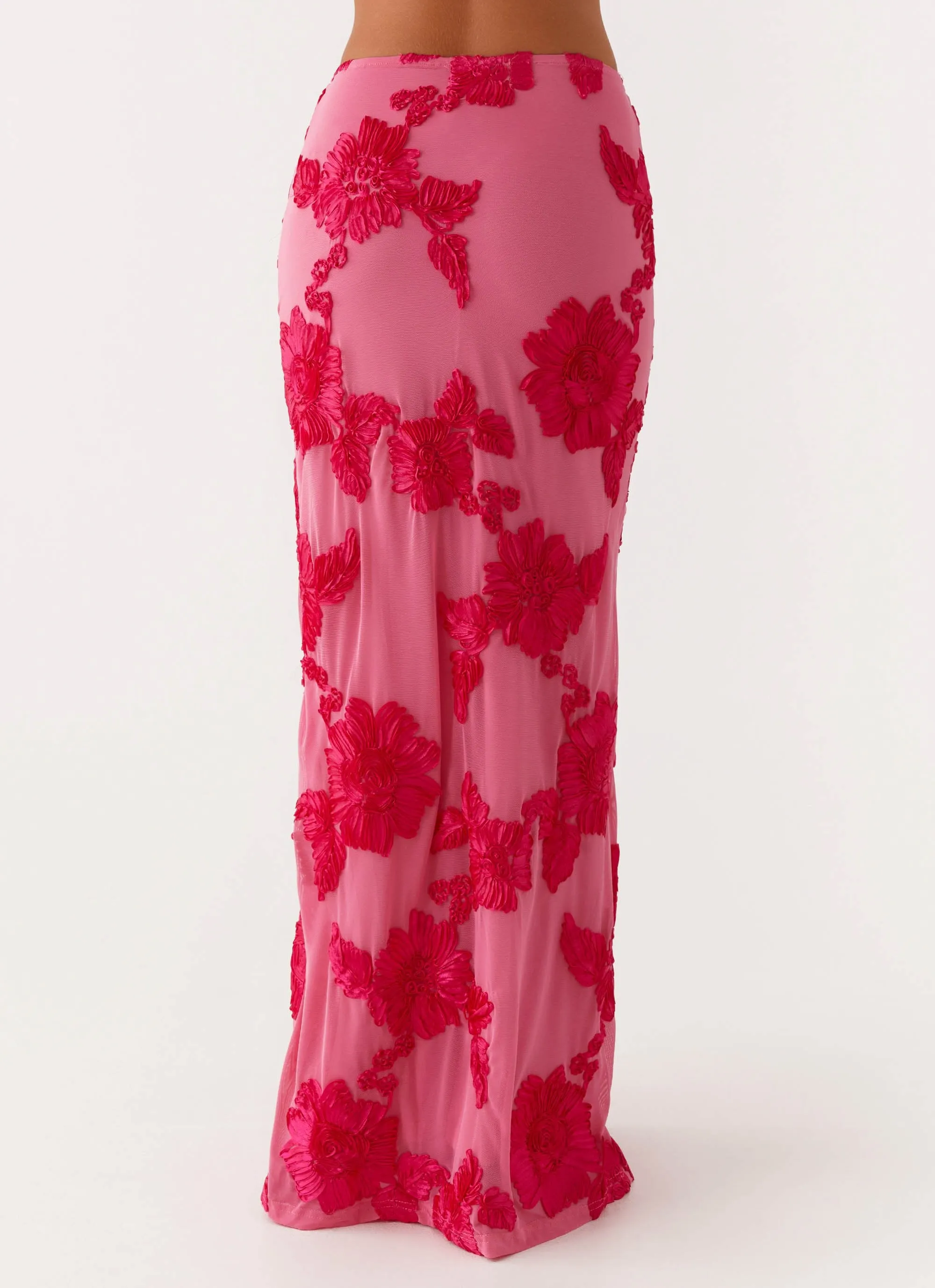Gentle Flow Radiate Maxi Skirt - Pink