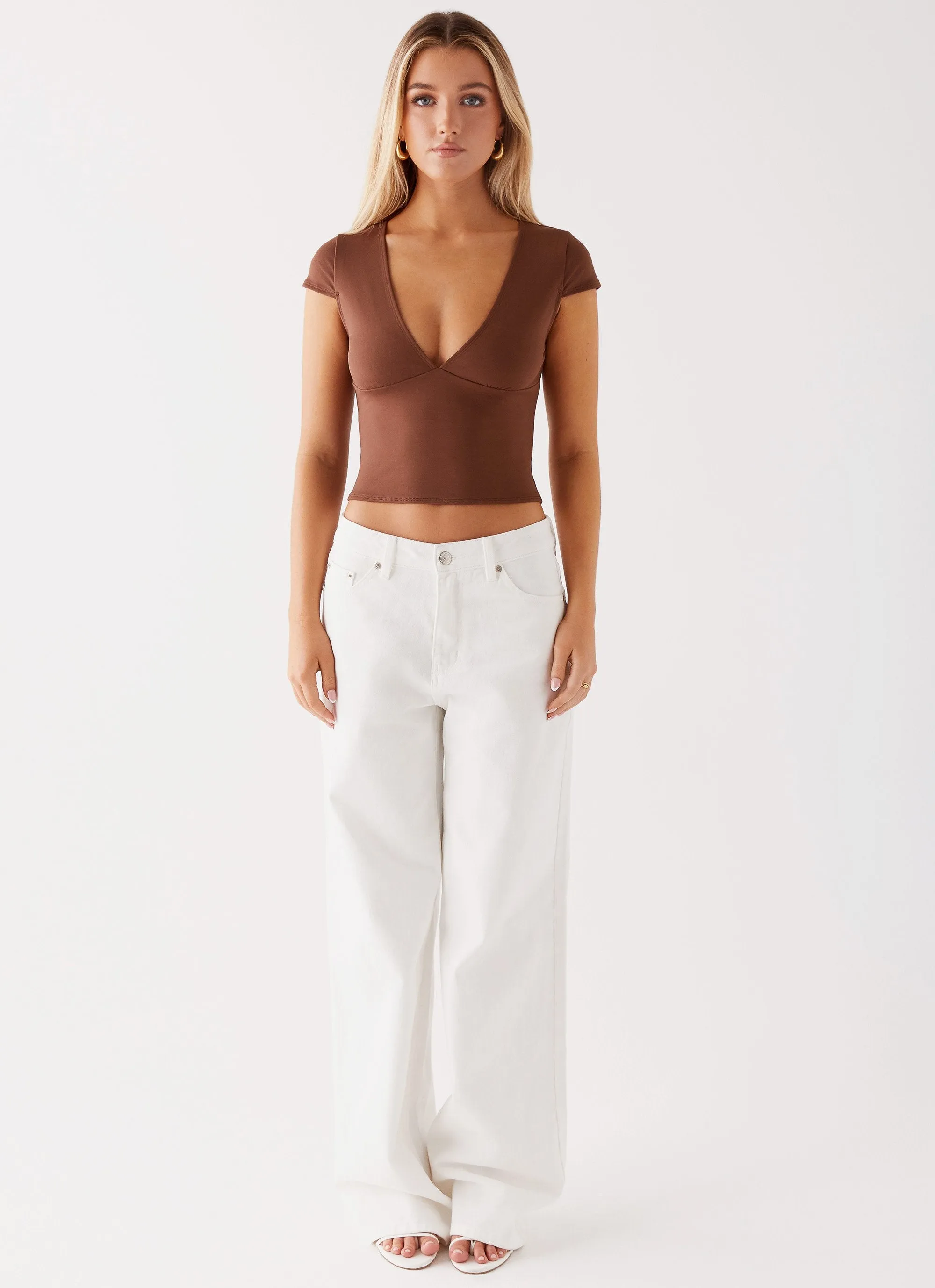 Raffaella Top - Chocolate Casual Pullover QuickRelease