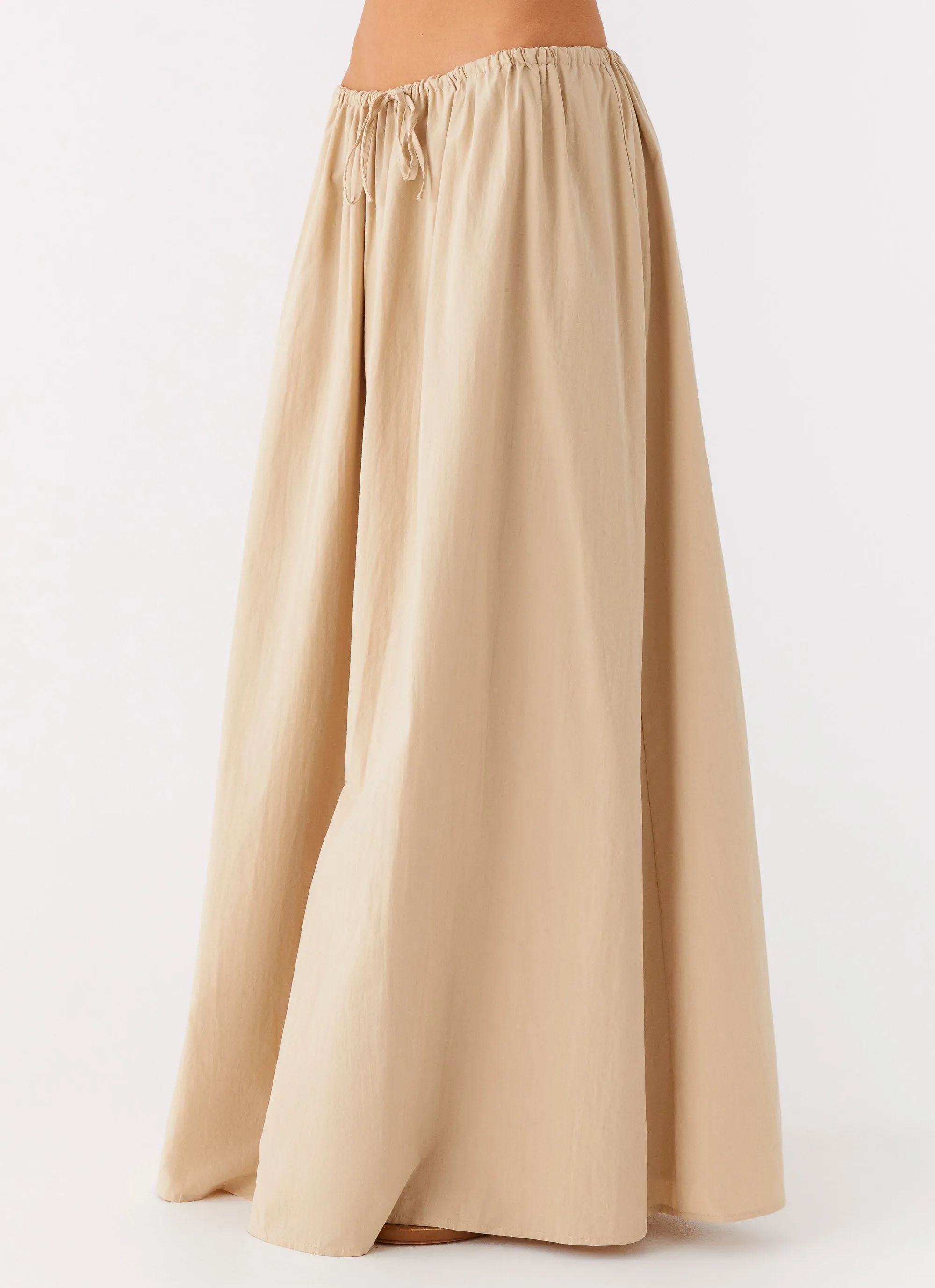 Randy Maxi Skirt - Tan Chic Look Smart Casual
