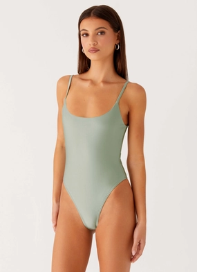 Ava One Piece Swimsuit - Sage UV Defense