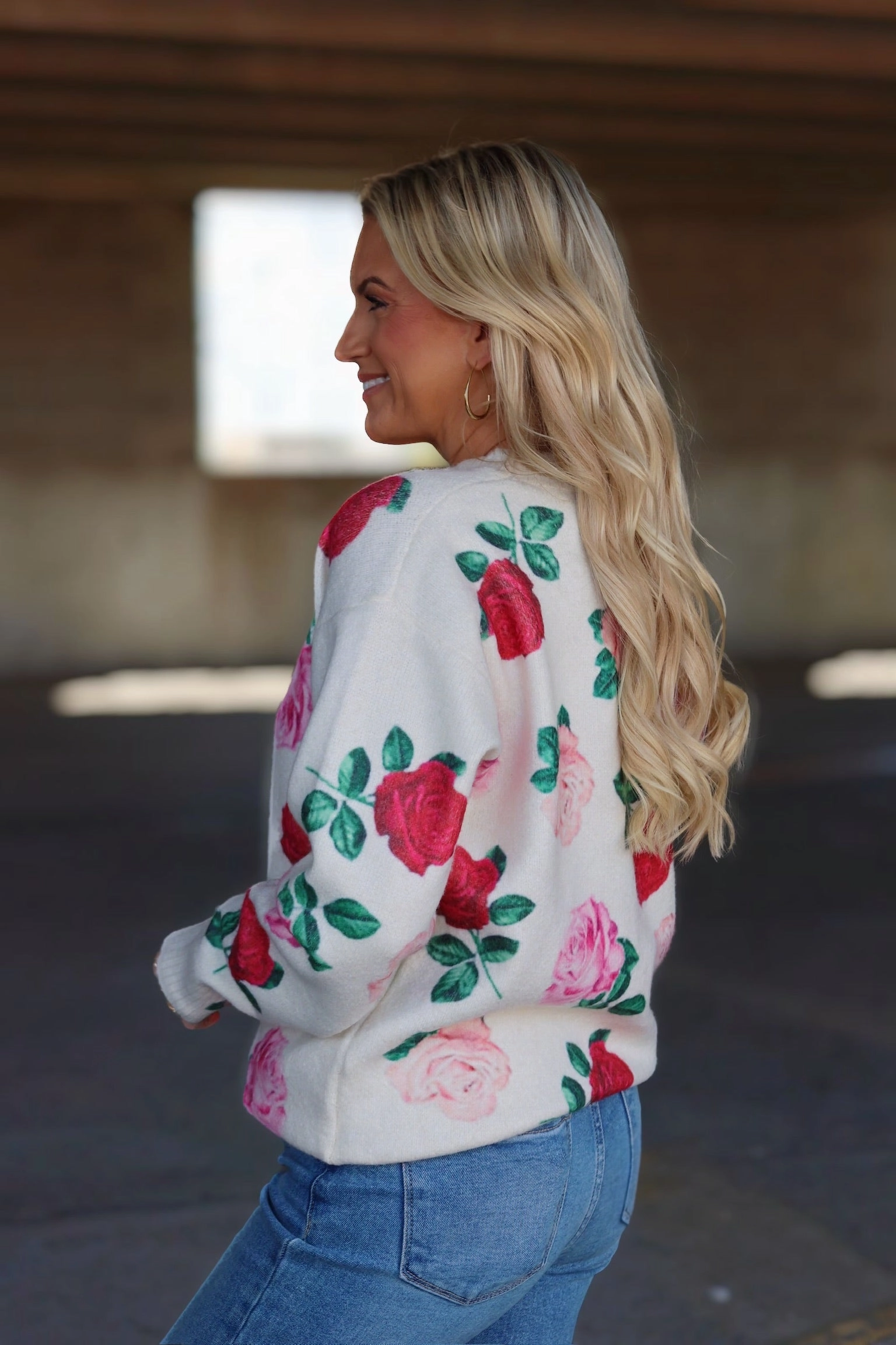 English Rose Sweater Basic Long Sleeve