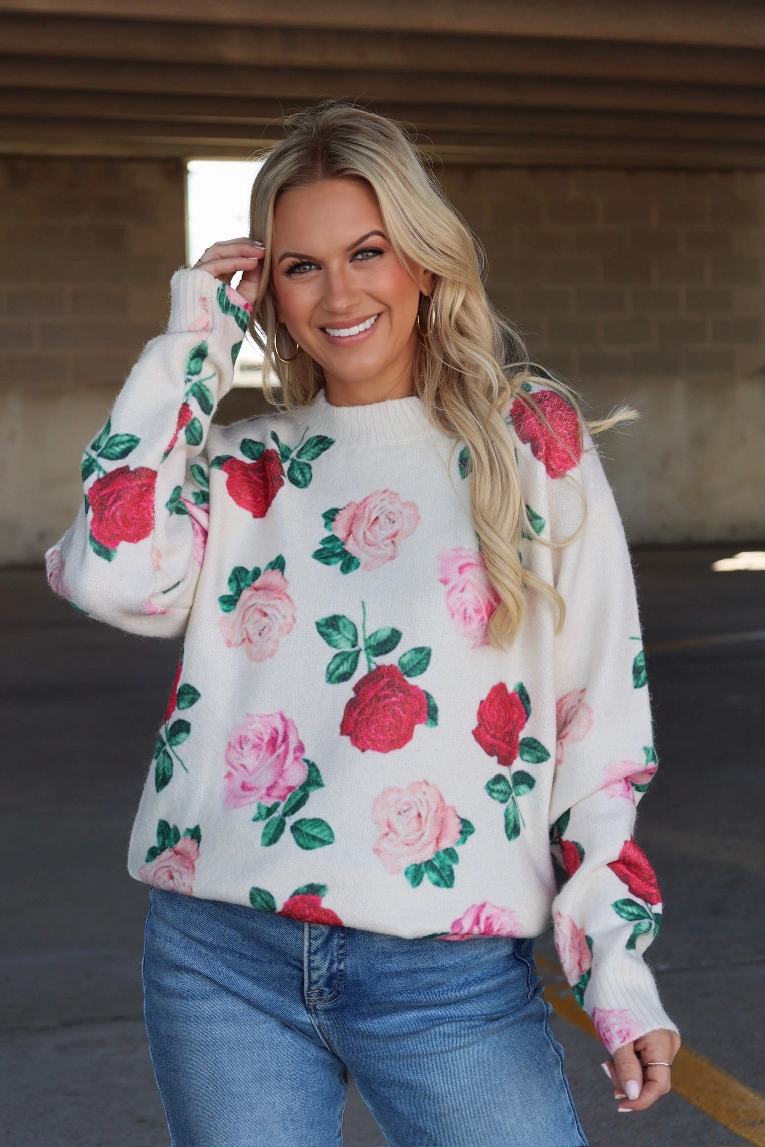 FlatlockSeams English Rose Sweater