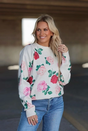 RapidDry Technology English Rose Sweater QuickDryConstruction Hidden Zipper English Rose Sweater