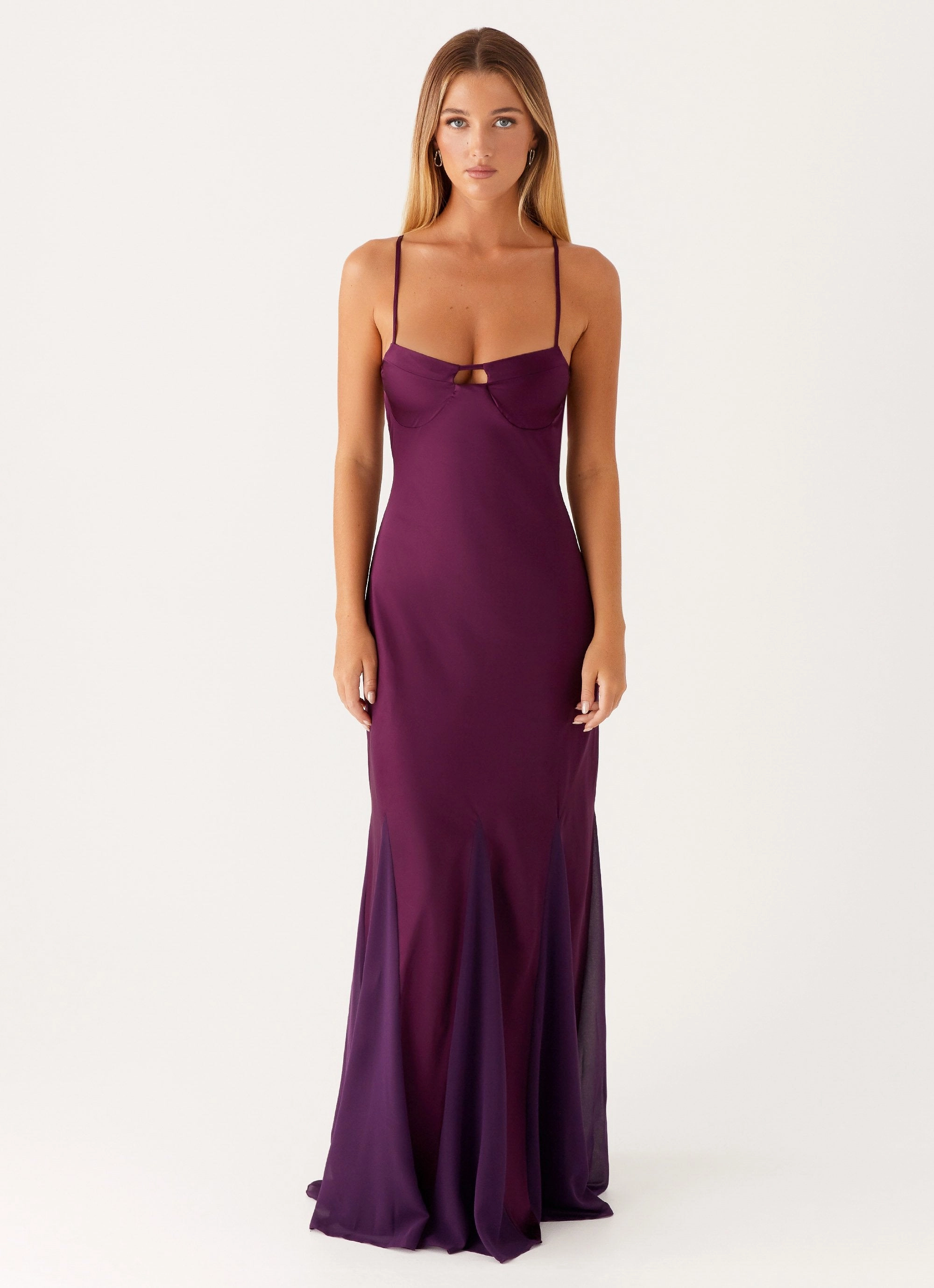 Coastal Chic Ravello Maxi Dress - Mulberry