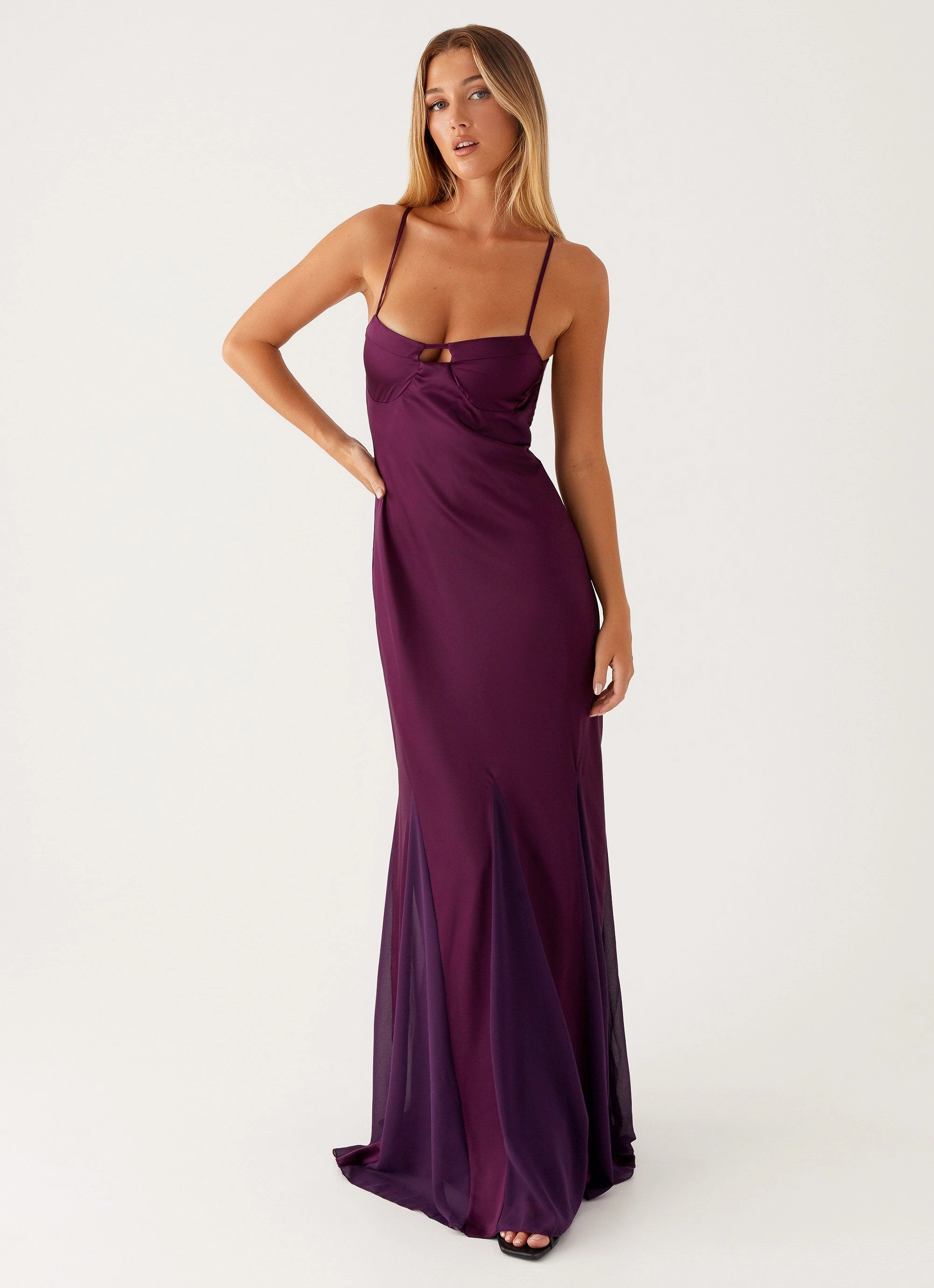 Ravello Maxi Dress - Mulberry Graceful Ease Trendy midi dress