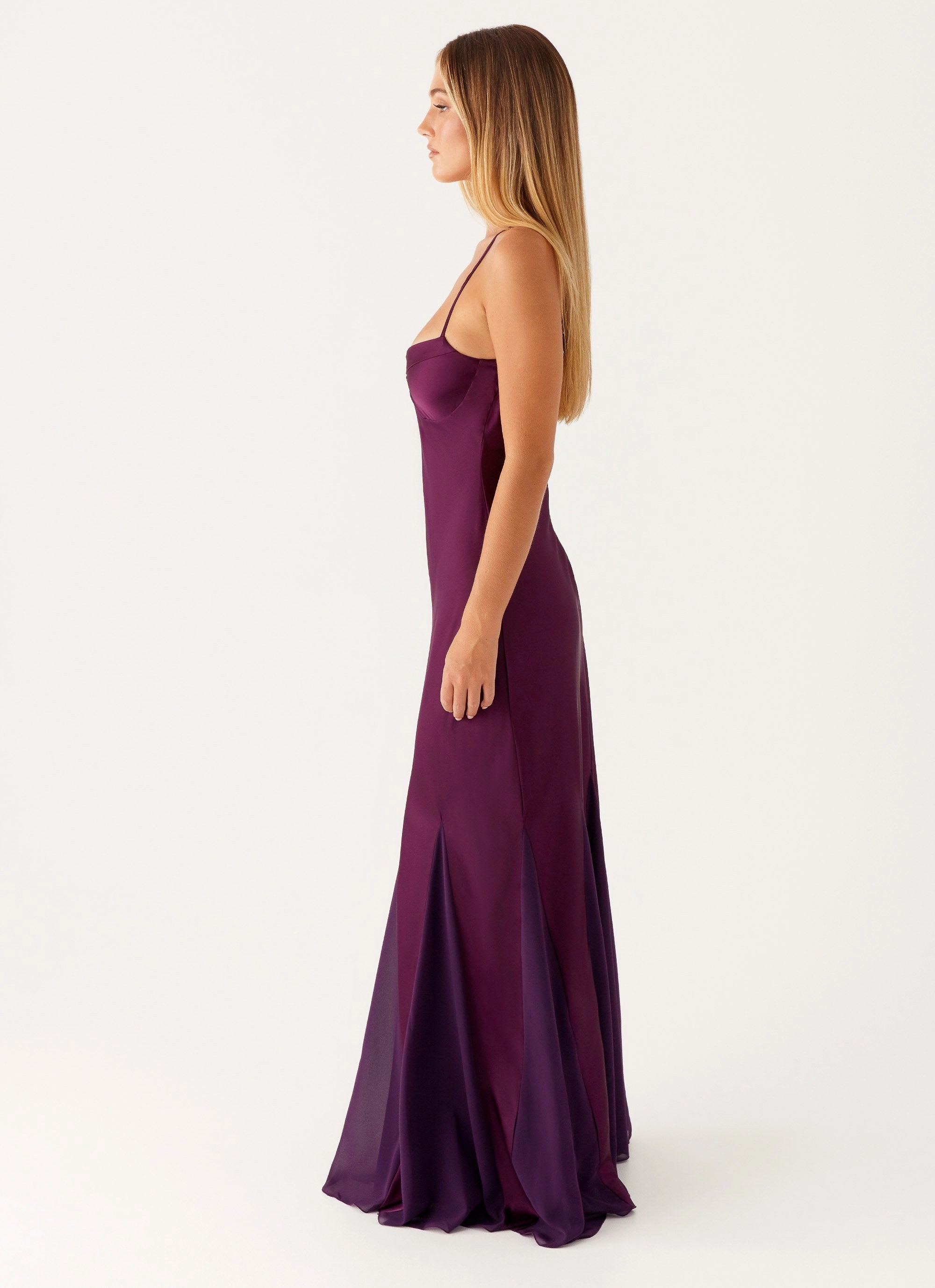 Ravello Maxi Dress - Mulberry Minimalist Waist