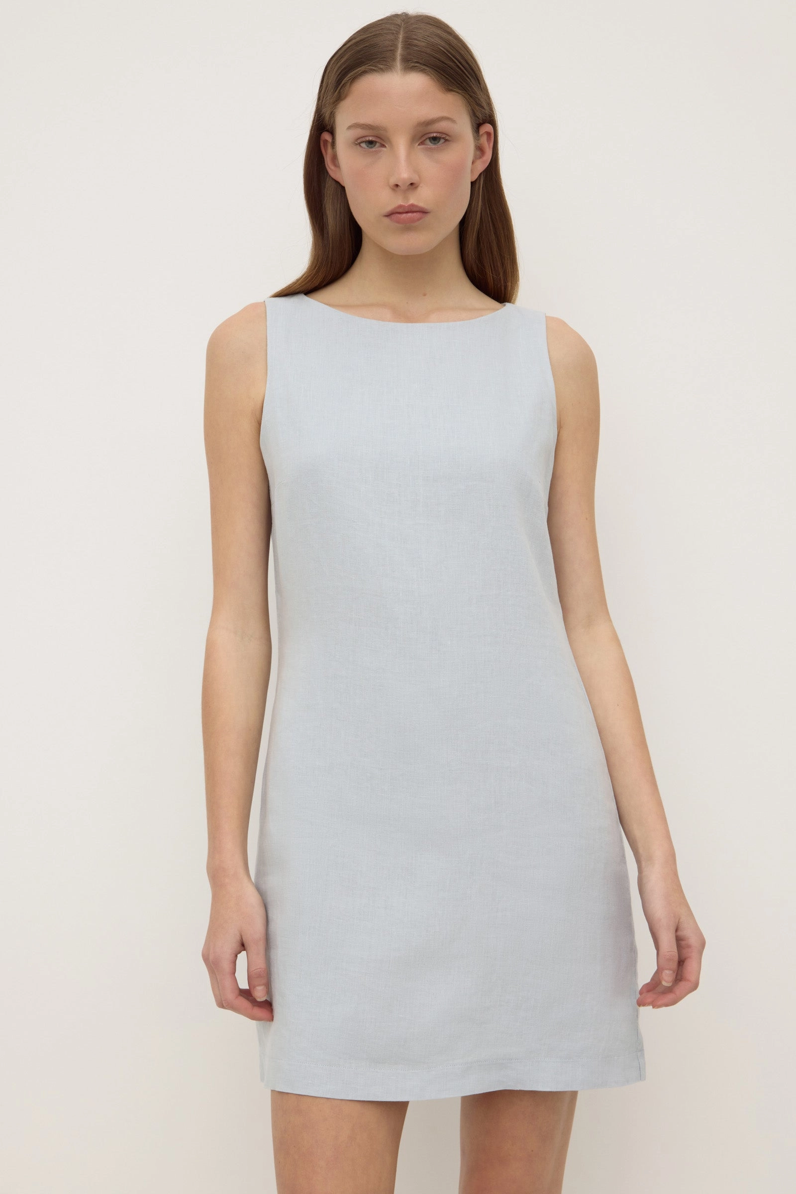 Nadine Linen Mini Dress Timeless Edge