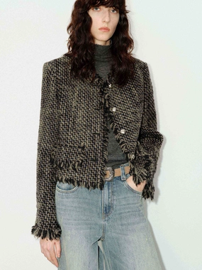 Raw Trim Boxy Coat Raw Trim Boxy Coat