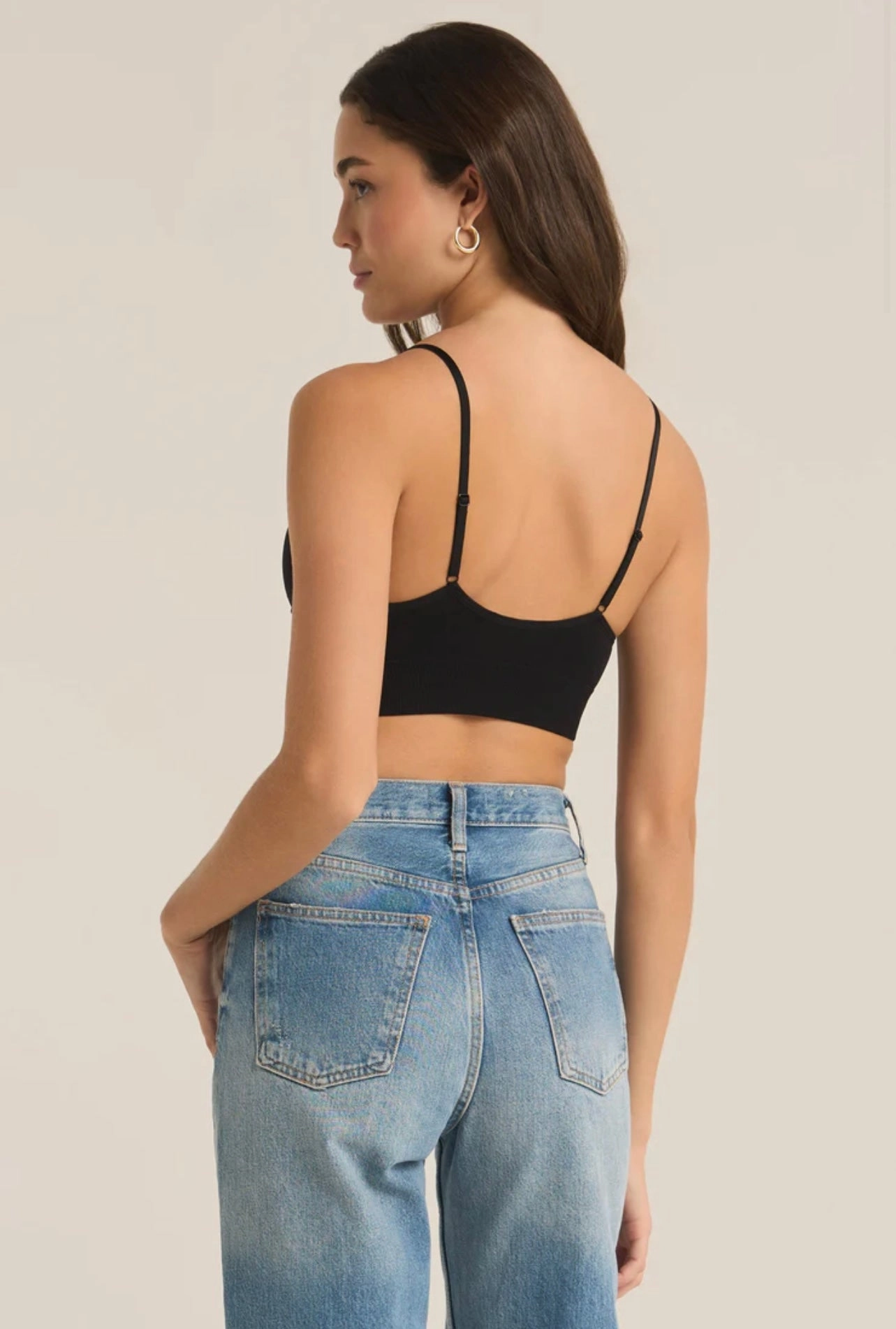 Buttery Soft Feel Tear Resistant Reinforcement Sophia T-Shirt Bra - Black