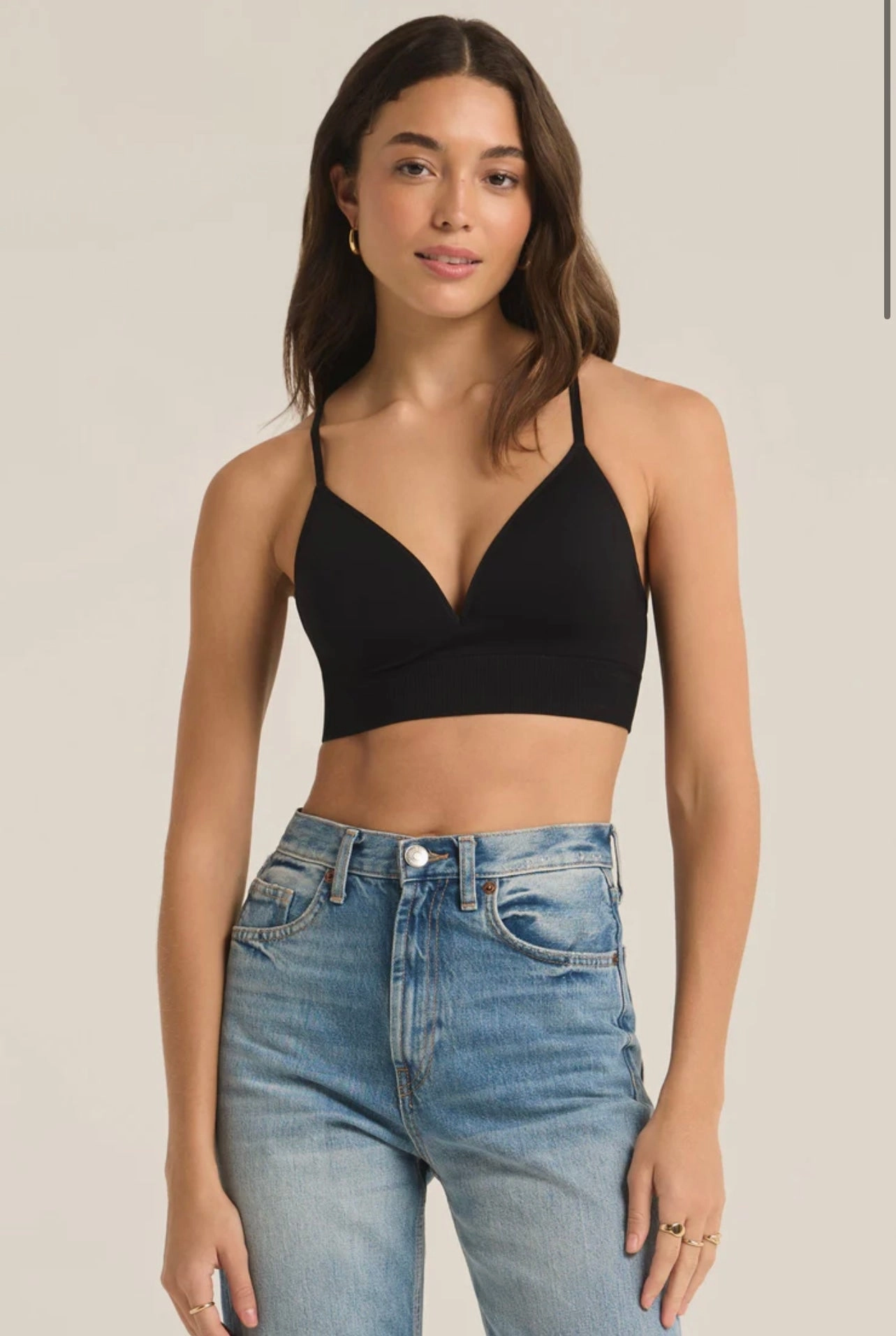 SeamFreeShoulder Sophia T-Shirt Bra - Black