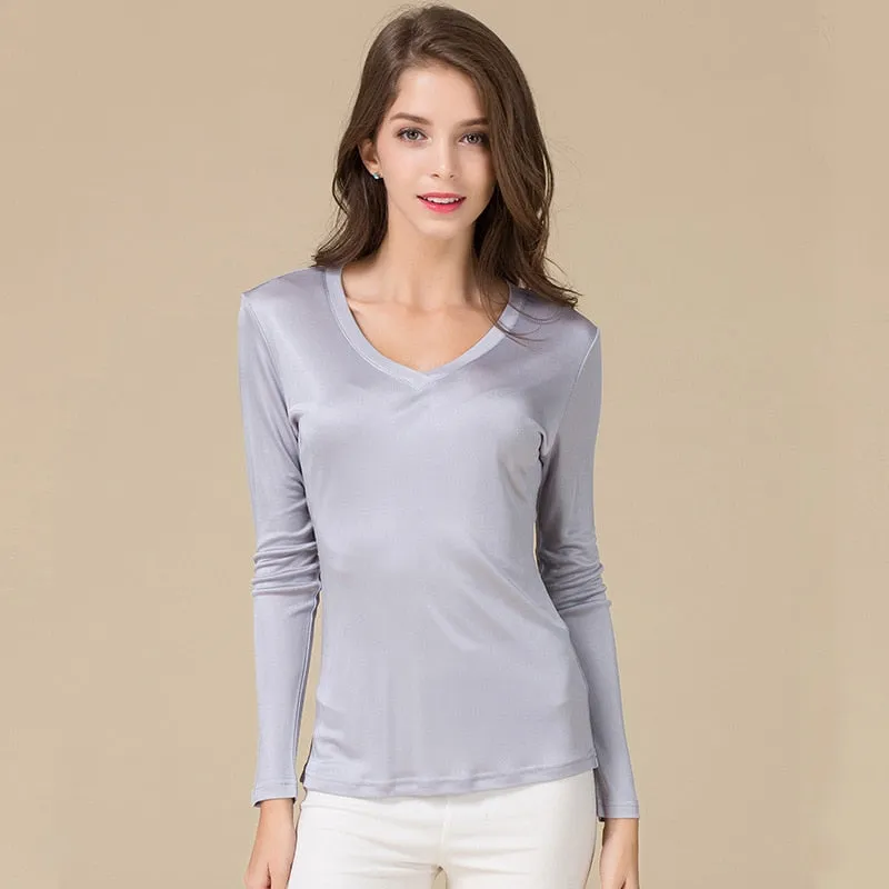 Real Silk Women's Full Sleeve T-shirt