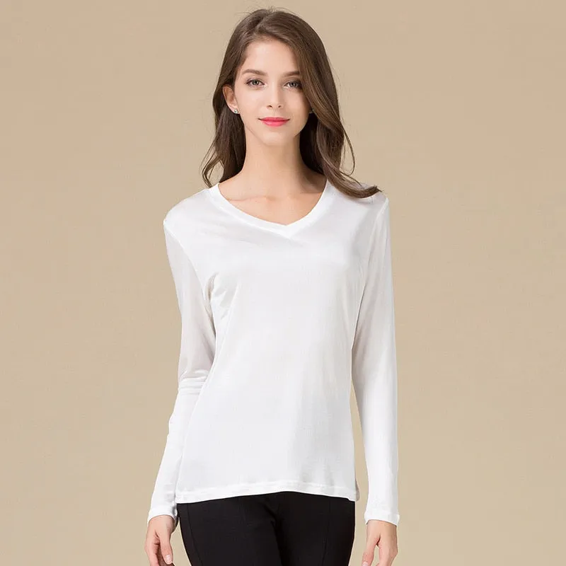 Real Silk Women's Full Sleeve T-shirt