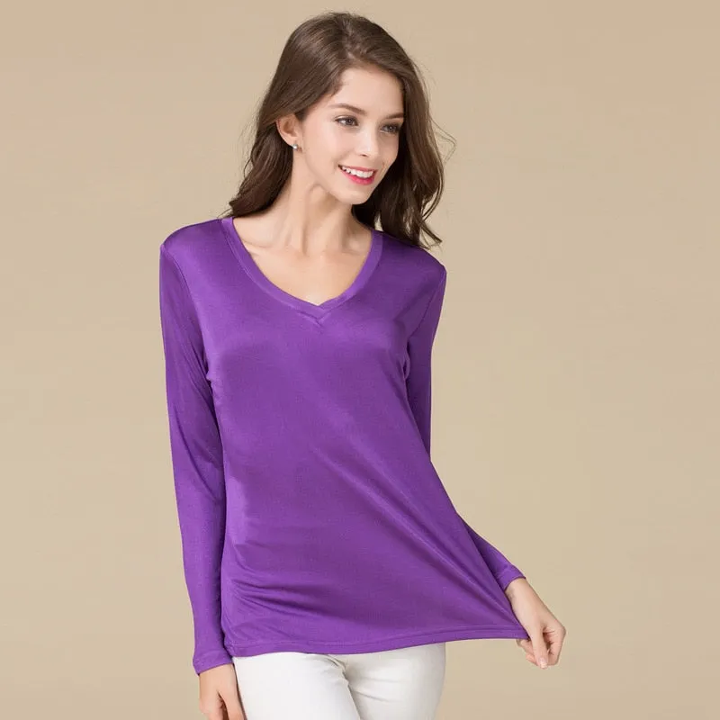 Real Silk Women's Full Sleeve T-shirt