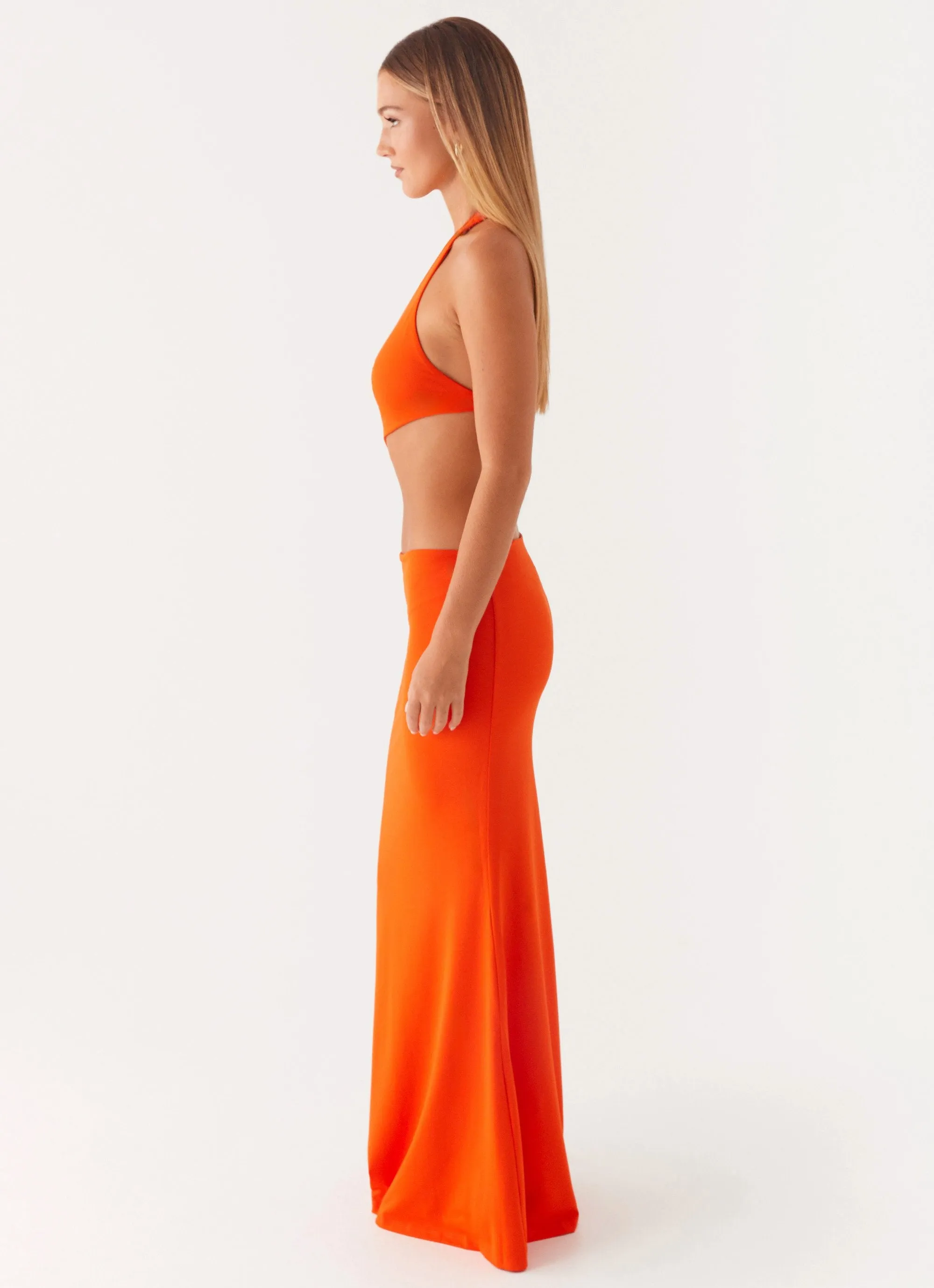 vacation wear Reasons To Stay Cut Out Maxi Dress - Orange
